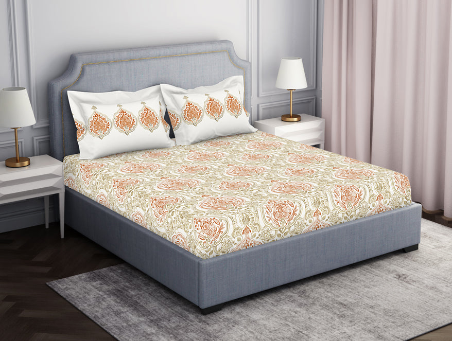 Spaces India Ornamenta Ornate 100% Cotton Fitted King - Essentials by Spaces - view 9