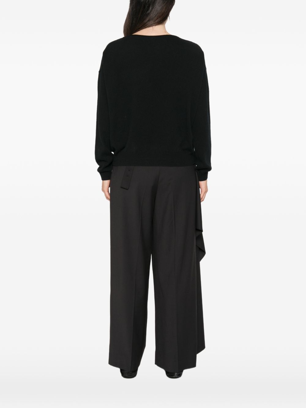 CT PLAGE Sweaters BLACK – 100% Cashmere - view 5