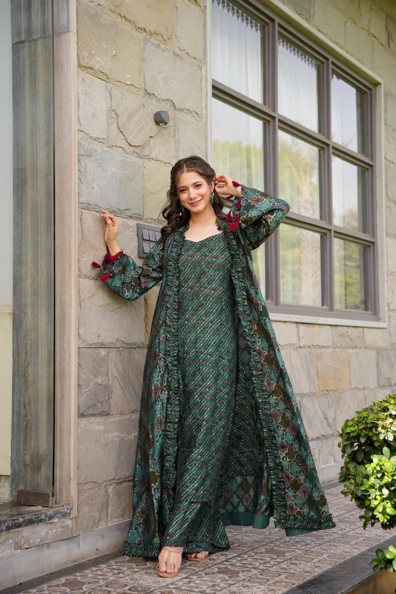 Idaho-o Reiko muslin shrug-set