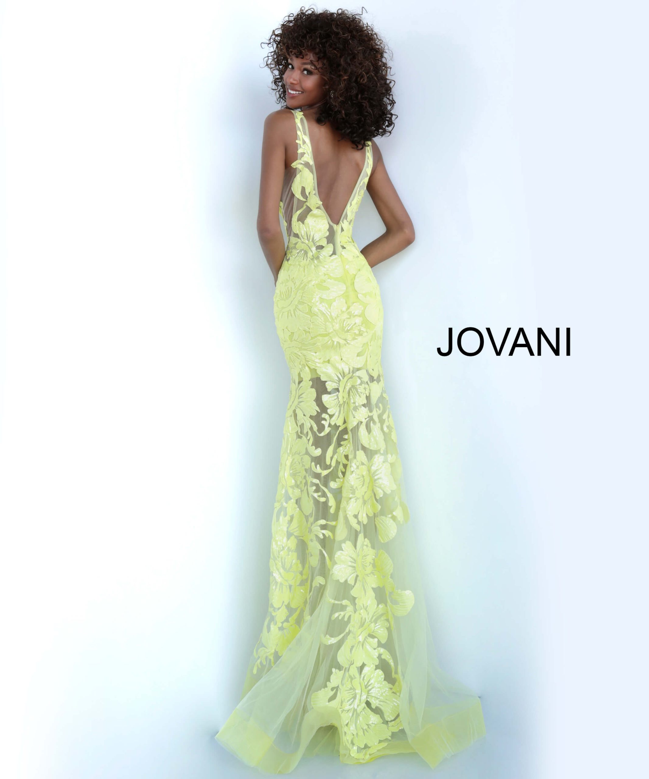 Embroidered Fitted Sleeveless Gown by Jovani 60283 - view 10