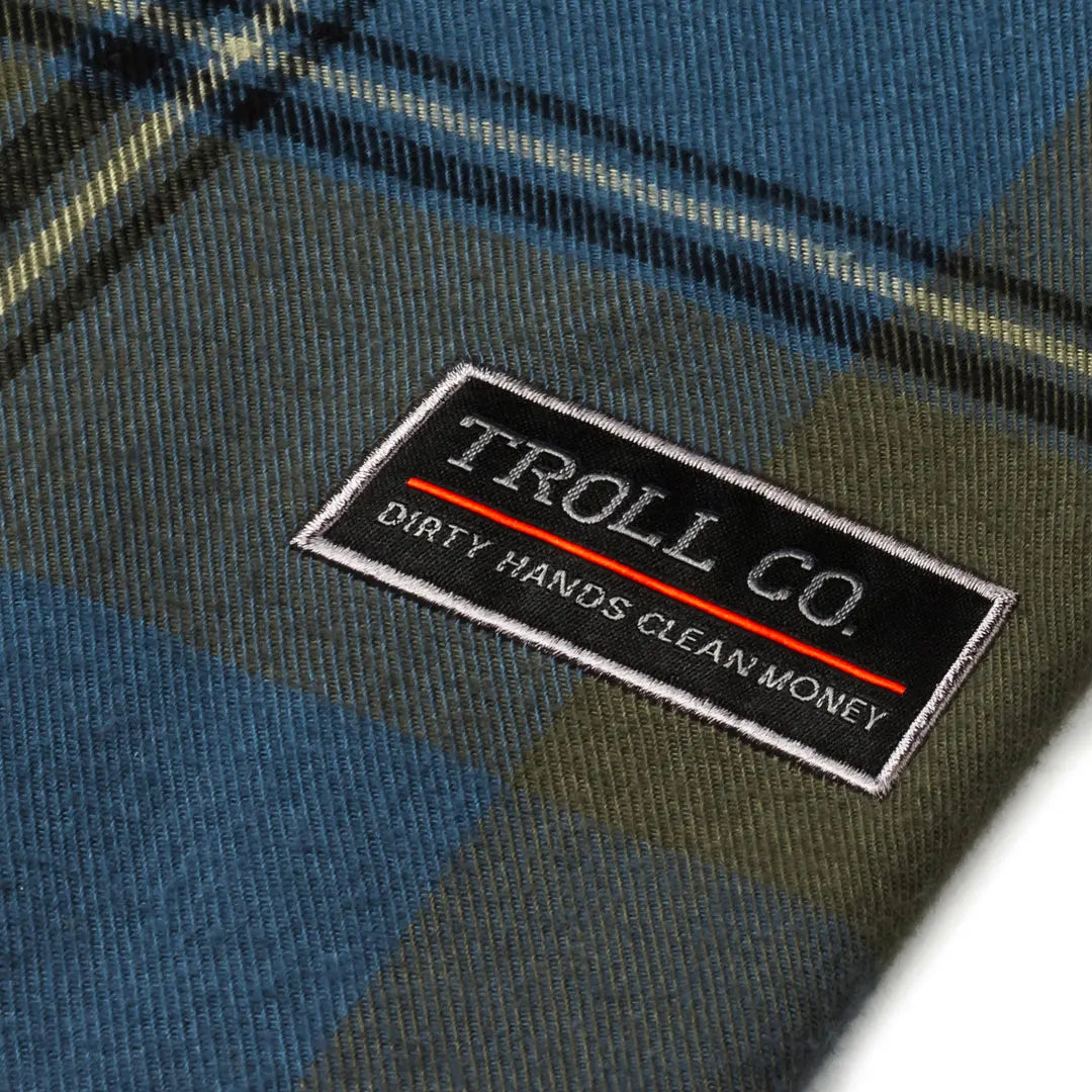 Radial Gridlock Flannel – Navy - view 2