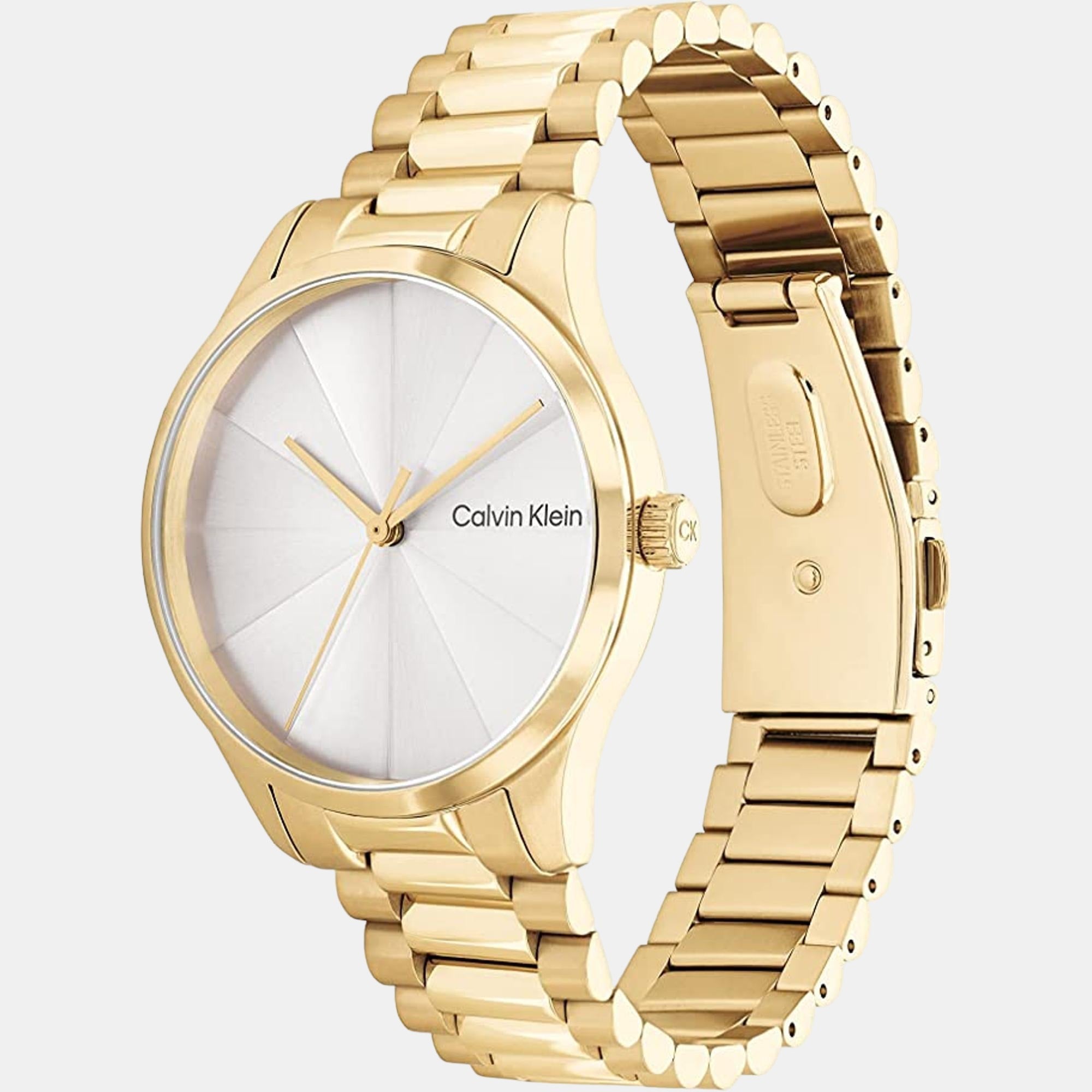 Calvin Klein Ck Burst Unisex Quartz Silver Dial Analog Stainless Steel Watch 25200232 - view 2