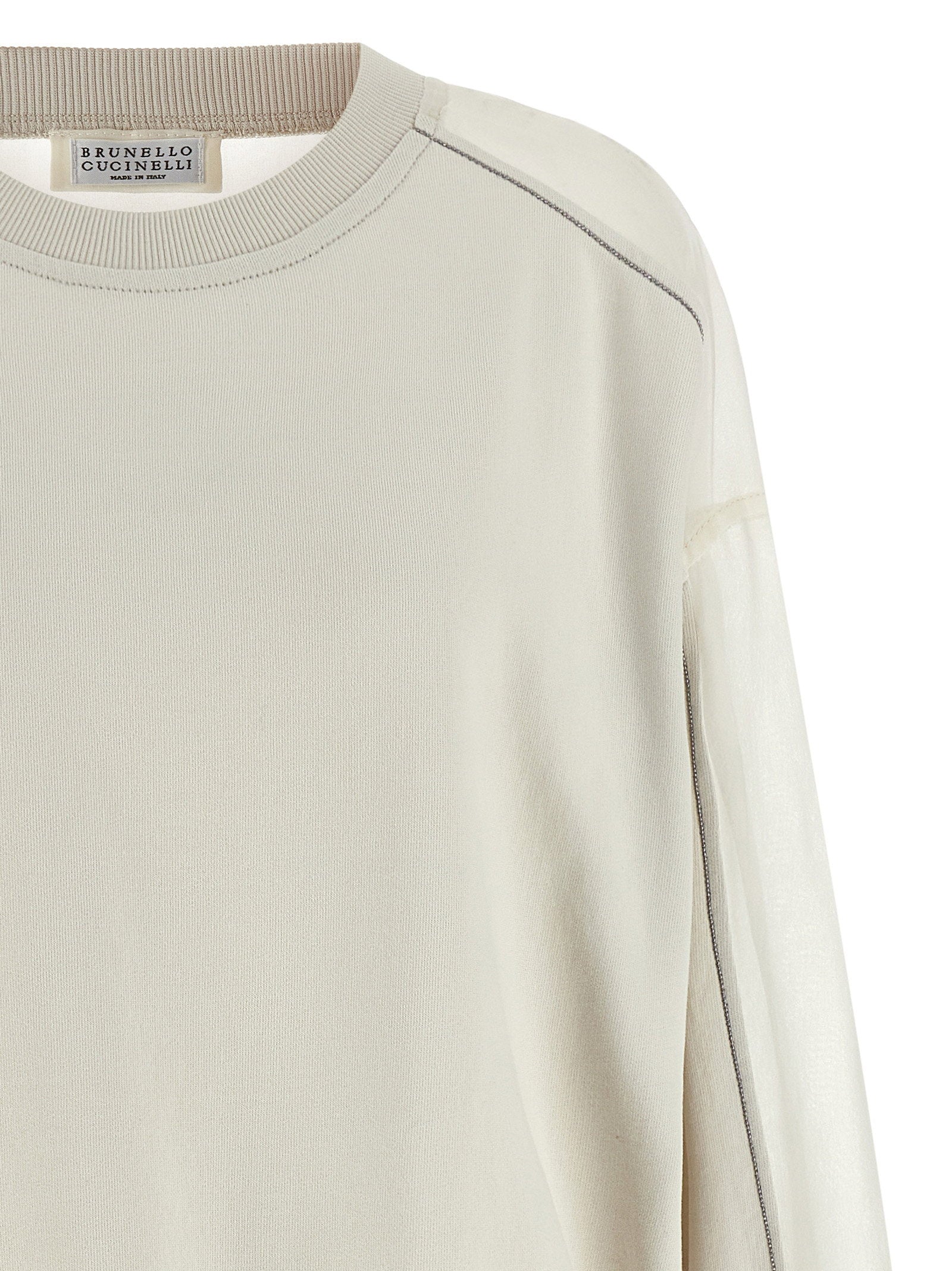 Brunello Cucinelli Organza And Monile Sweatshirt - view 3