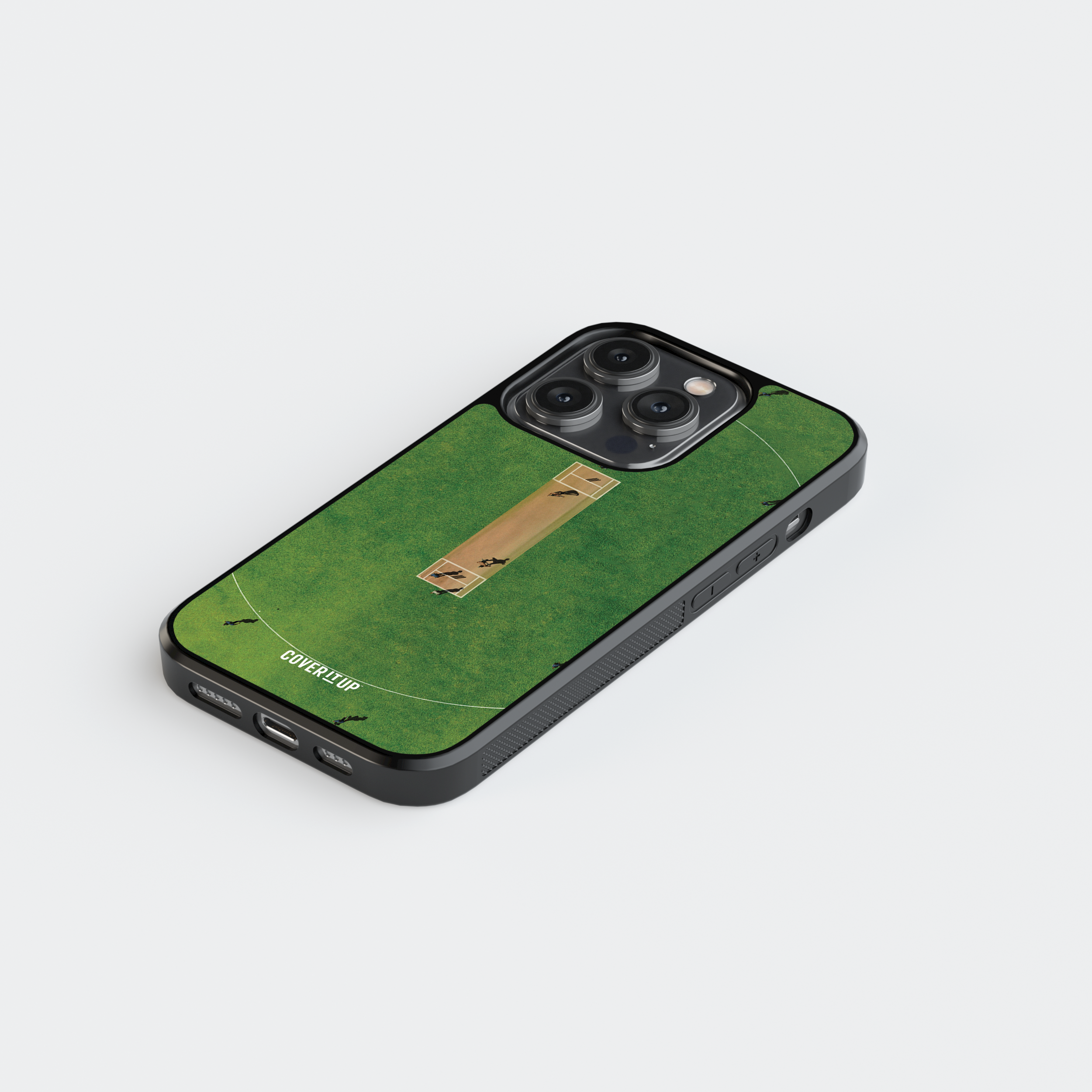 Design Phone Cases Cricket Pitch Glass Case - view 2
