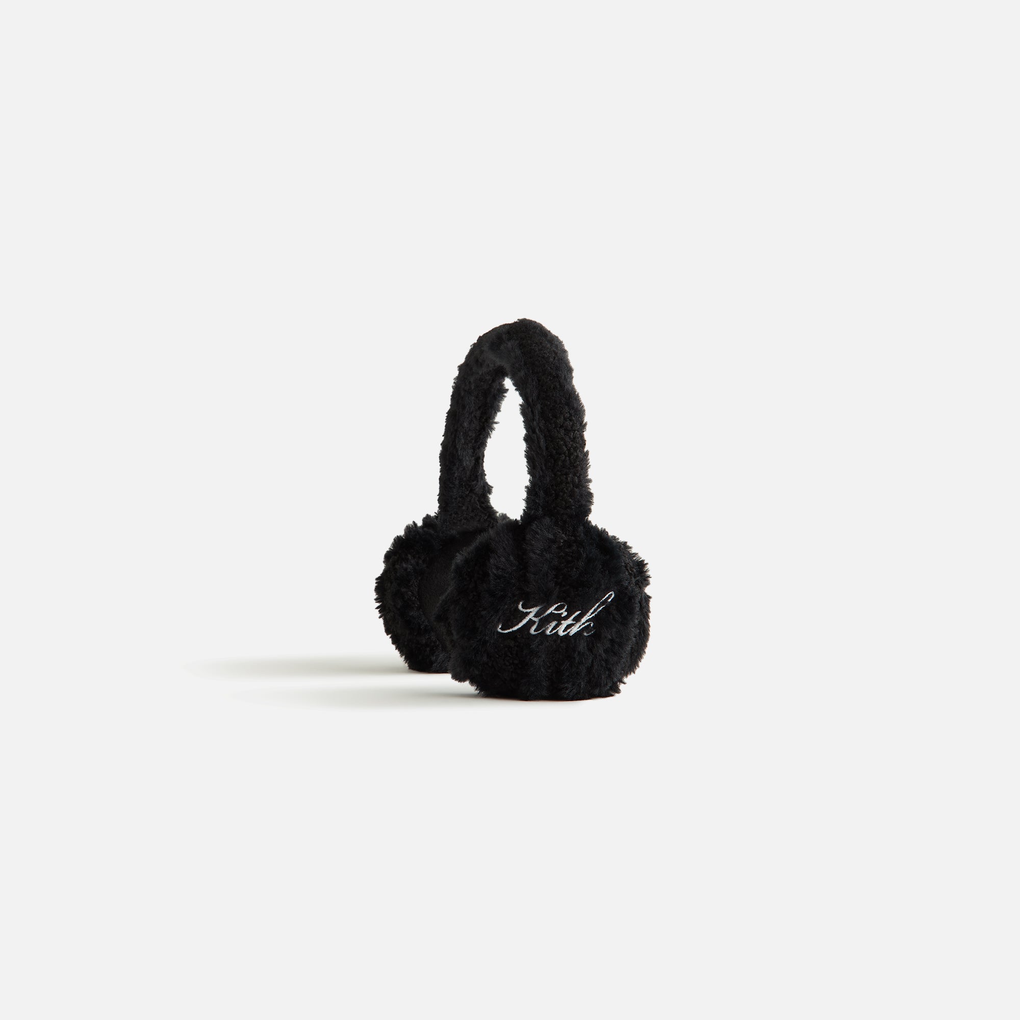Kith Women Shearling Cable Knit Ear Muff - Black - view 3