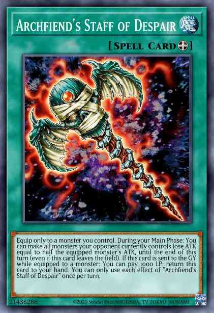 Yu-Gi-Oh! Archfiend's Staff of Despair - BLVO-EN063 - Common - 1st Edition
