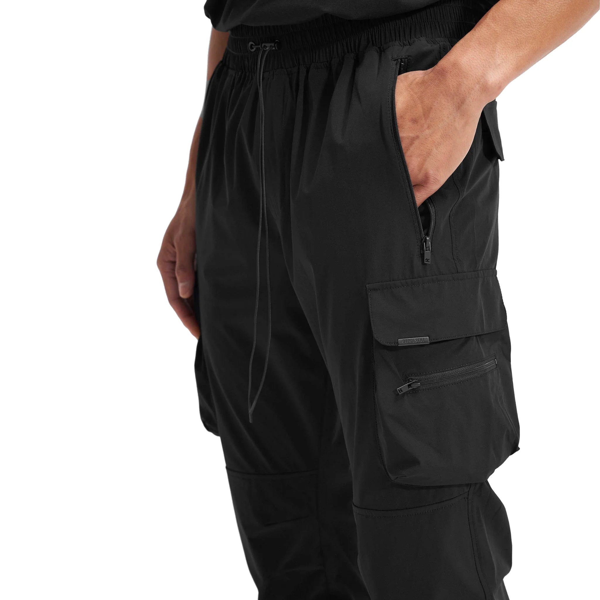 Represent 247 Black Cargo Pants - view 5