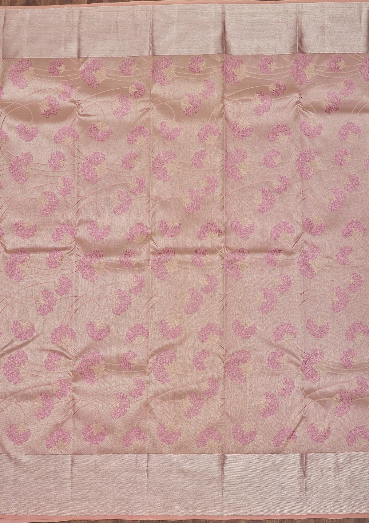 Koskii Pink Zariwork Pure Silk Saree – Women's - view 6