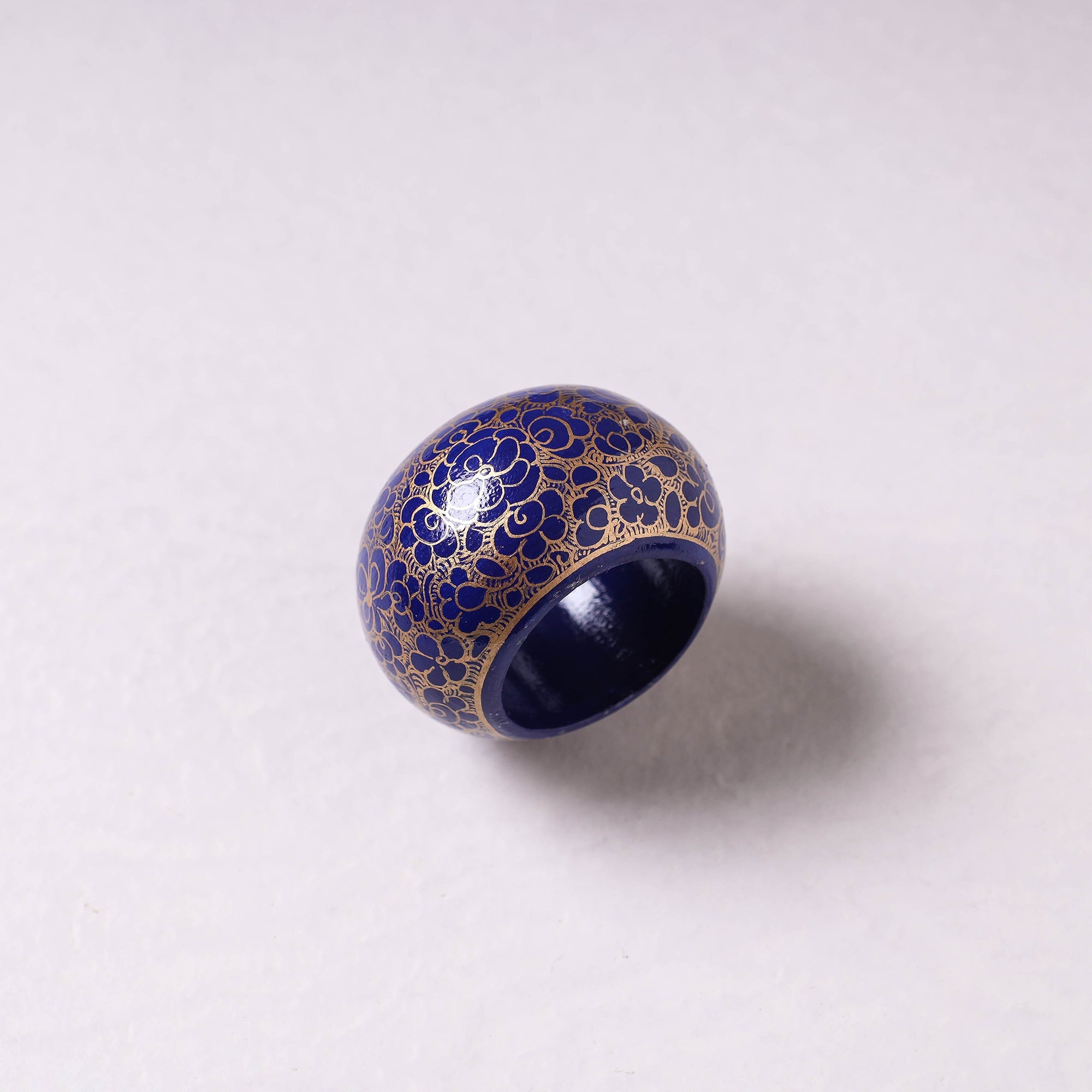 CRAFTVERA Blue - Floral Handpainted Wooden Napkin Holder - view 2