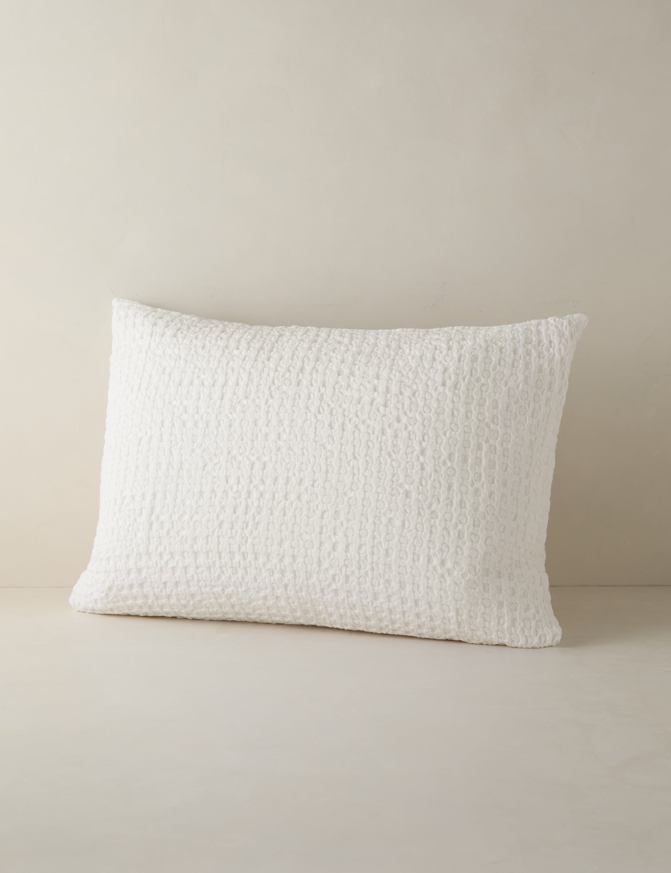 Lulu and Georgia Lenora Textured Cotton Linen Sham - view 4
