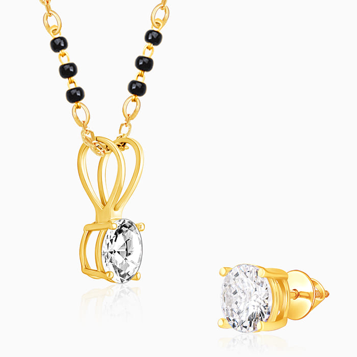 GIVA Jewellery Golden Forever Moments Mangalsutra Set - view 4