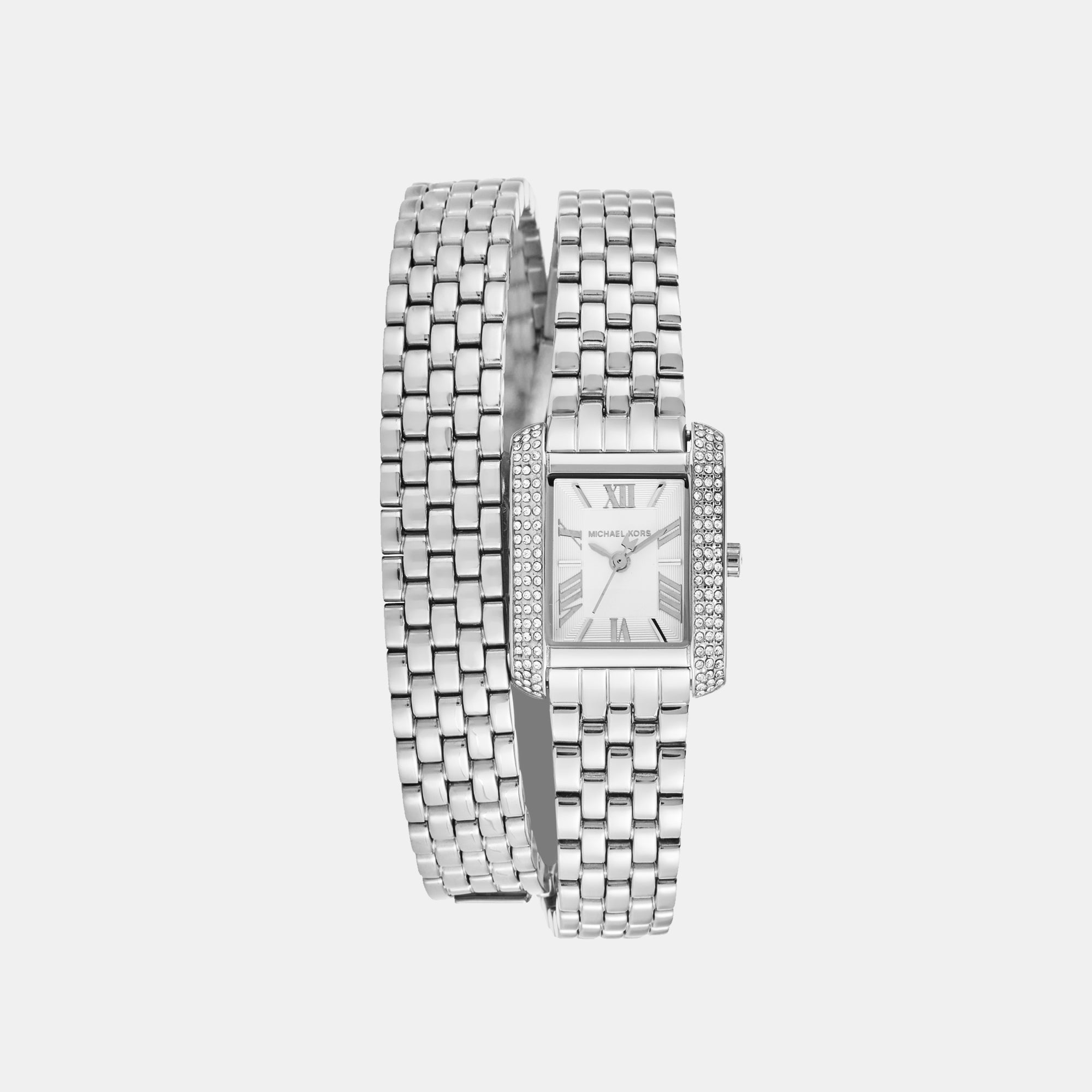 Michael Kors Emery Women Quartz White Dial Analog Stainless Steel Watch MK4834