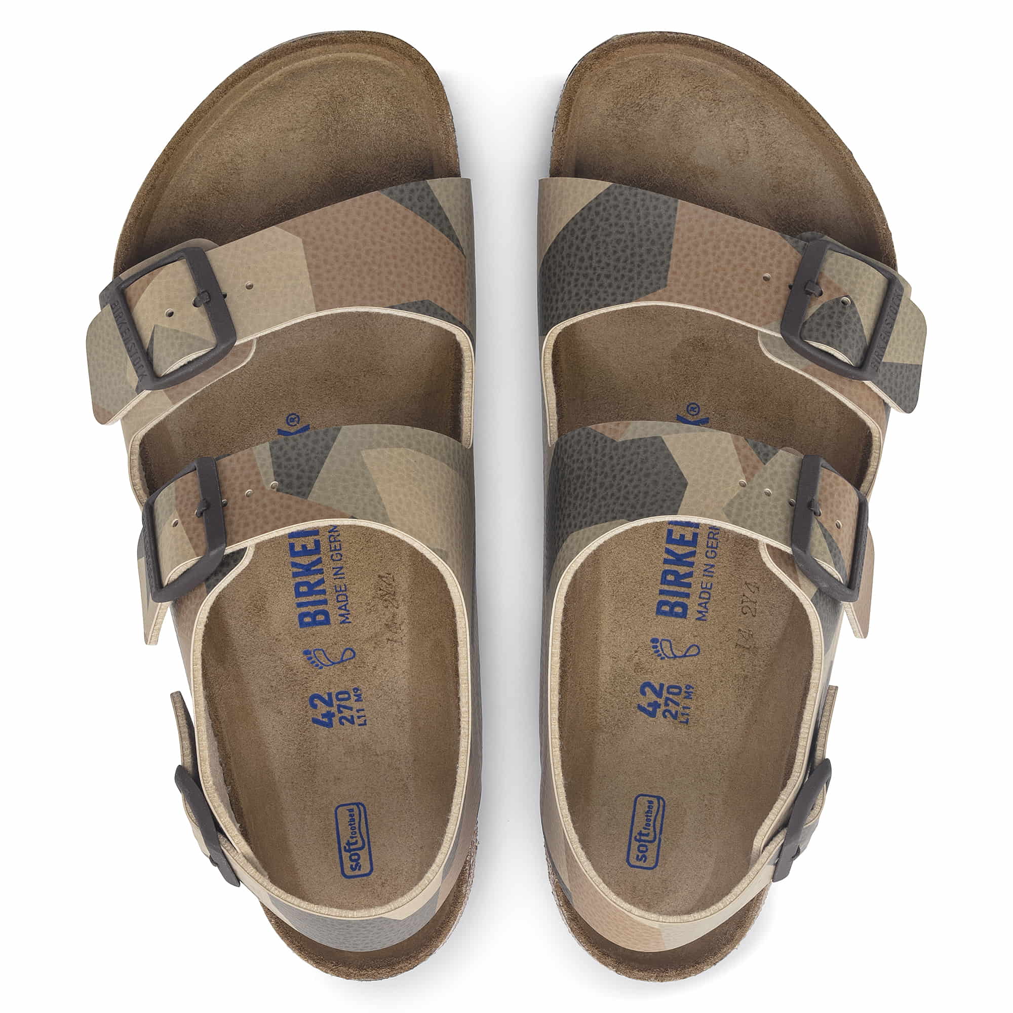 Birkenstock Milano Birko-Flor – Brown Brown/Desert Soil Geo Camo Core - view 2