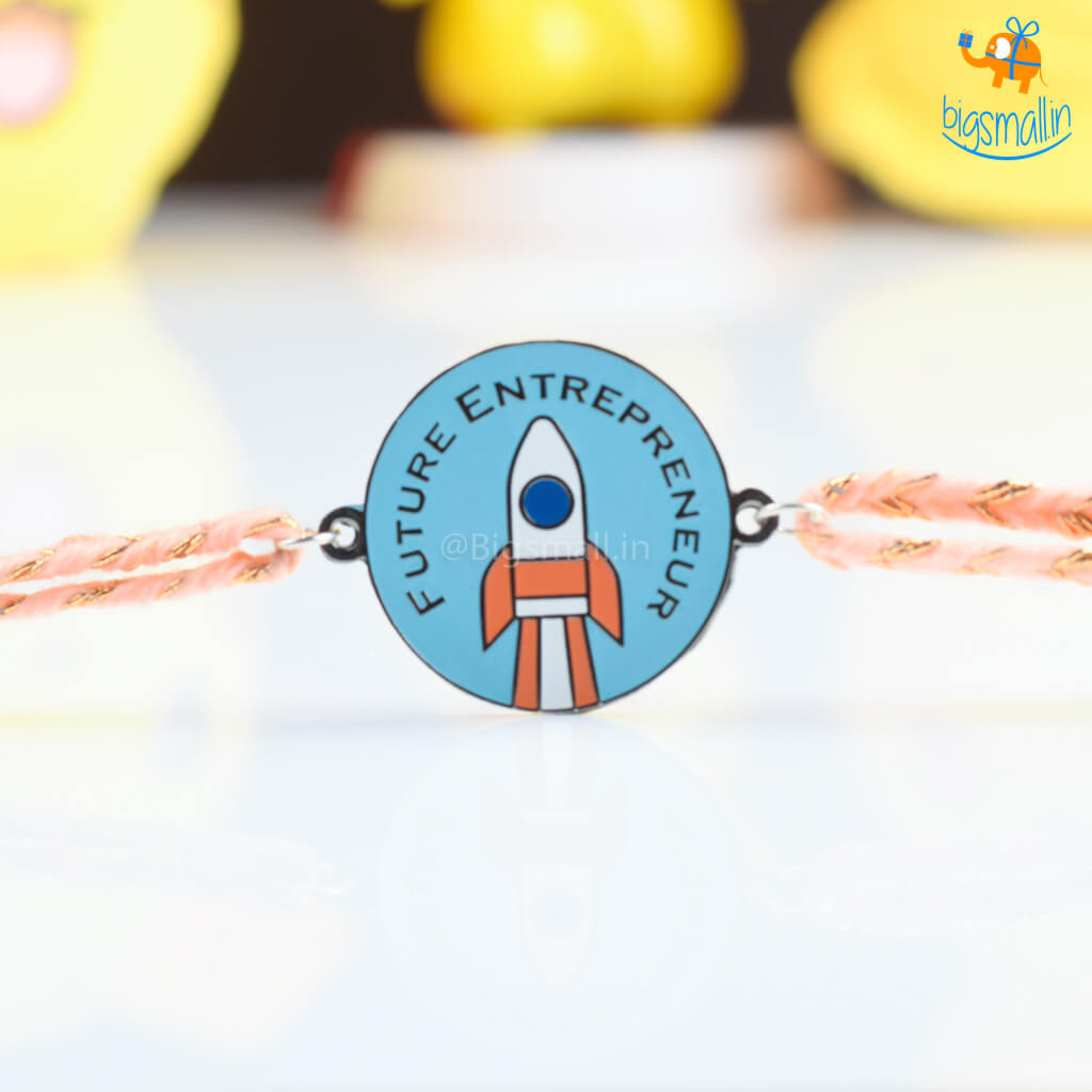 Bigsmall_piu Future Entrepreneur Metallic Rakhi