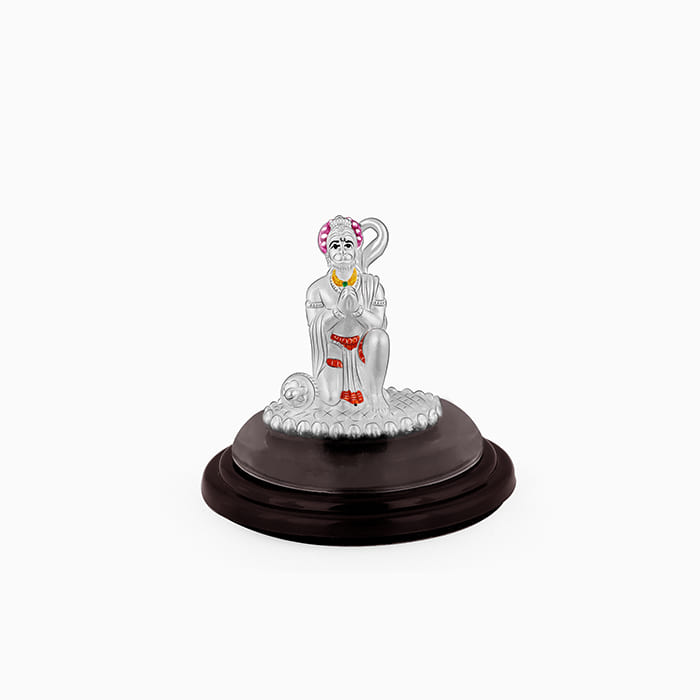 GIVA Jewellery Silver Pavanputra Hanuman Idol - view 3