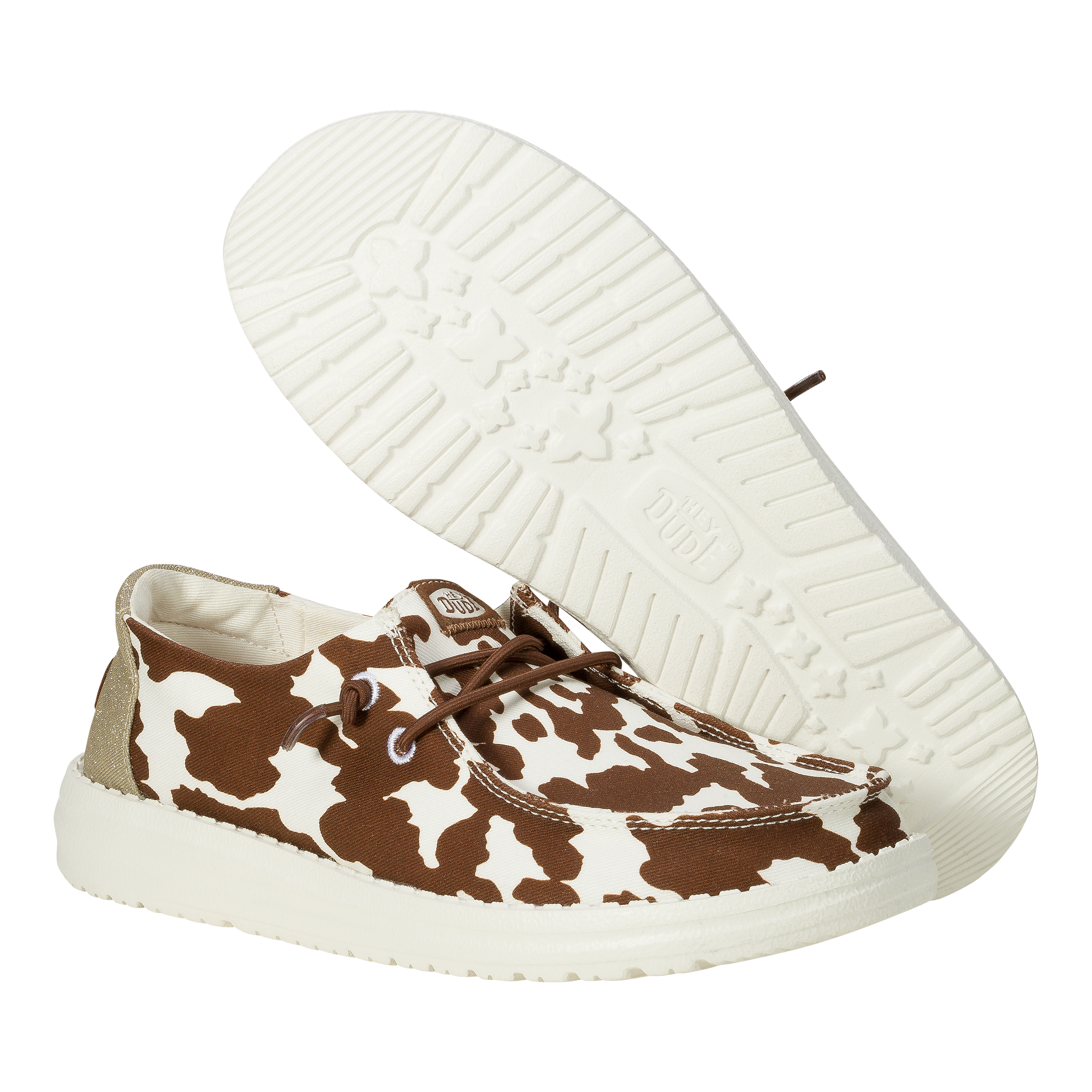 HEYDUDE shoes Wendy Cowgirl Sparkle - Brown/White - view 3