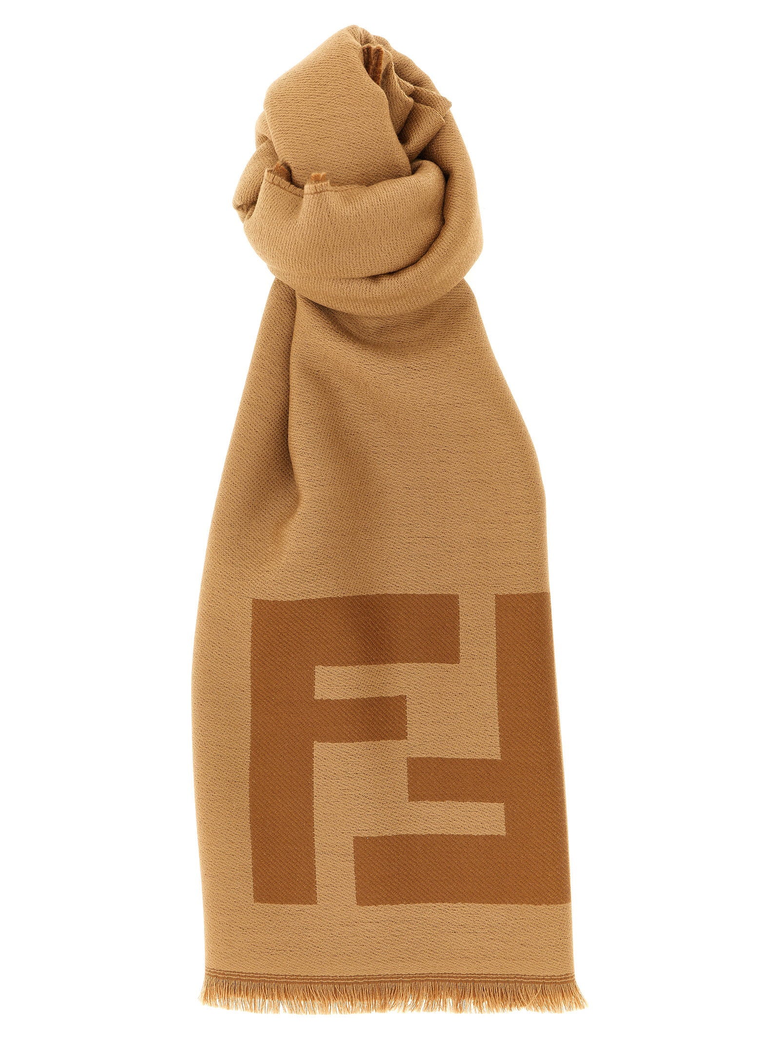 Fendi Ff Macro Scarf – 100% virgin wool