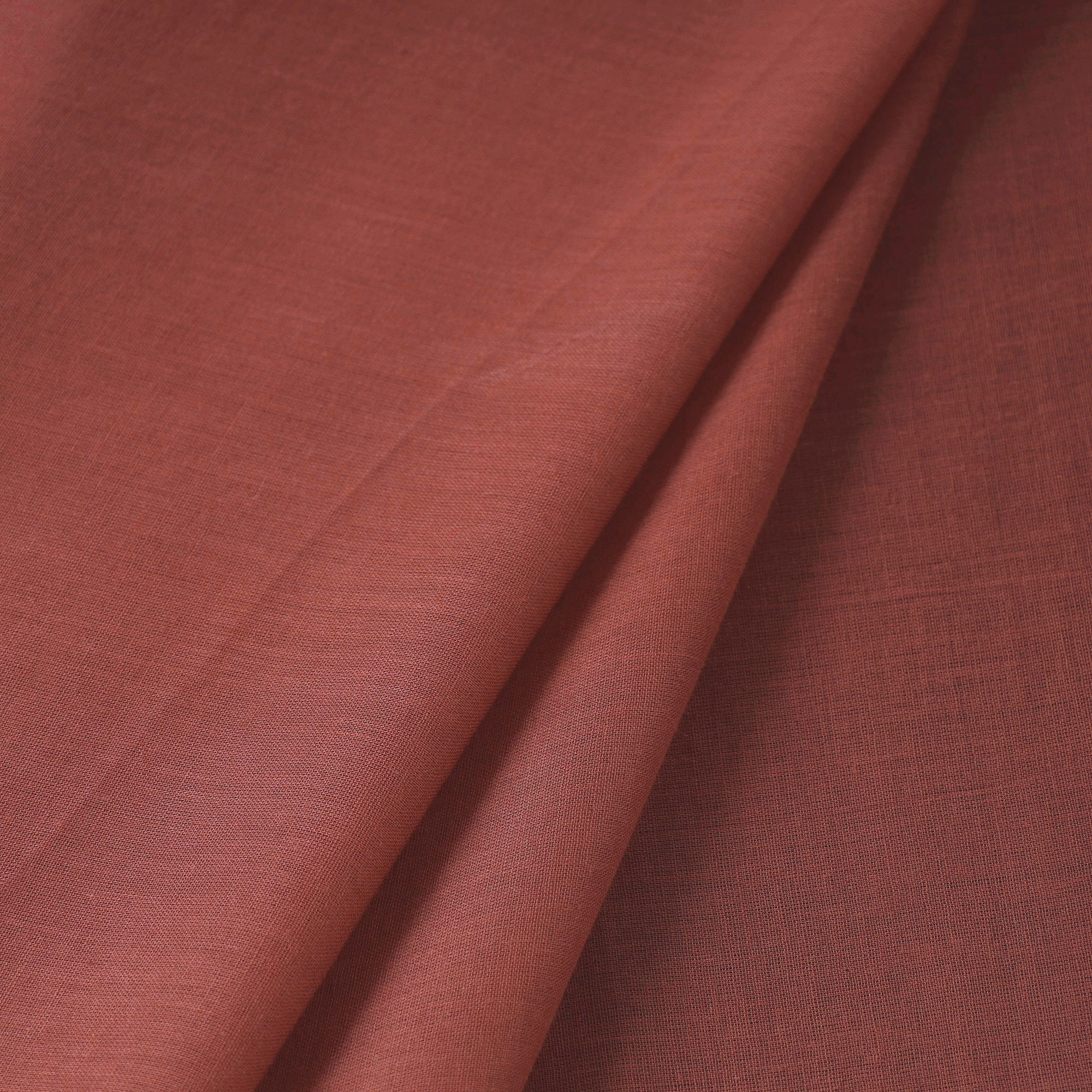 ITOKRI CRAFTS INITIATIVE Brown - Pre Washed Plain Dyed Cotton Fabric - view 2