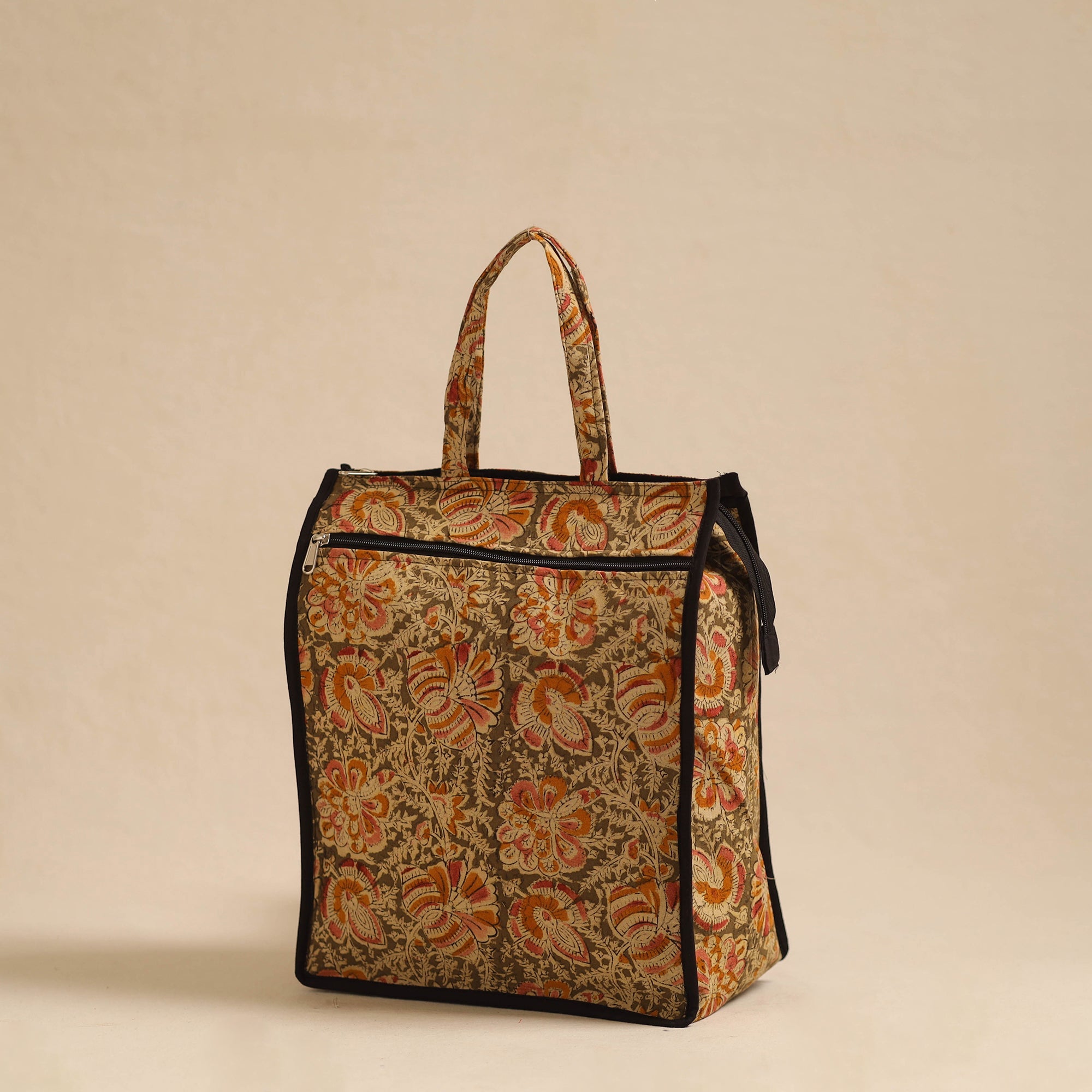 NOORI BAZAR Brown - Handcrafted Cotton Shopping Hand Bag 07 - view 2