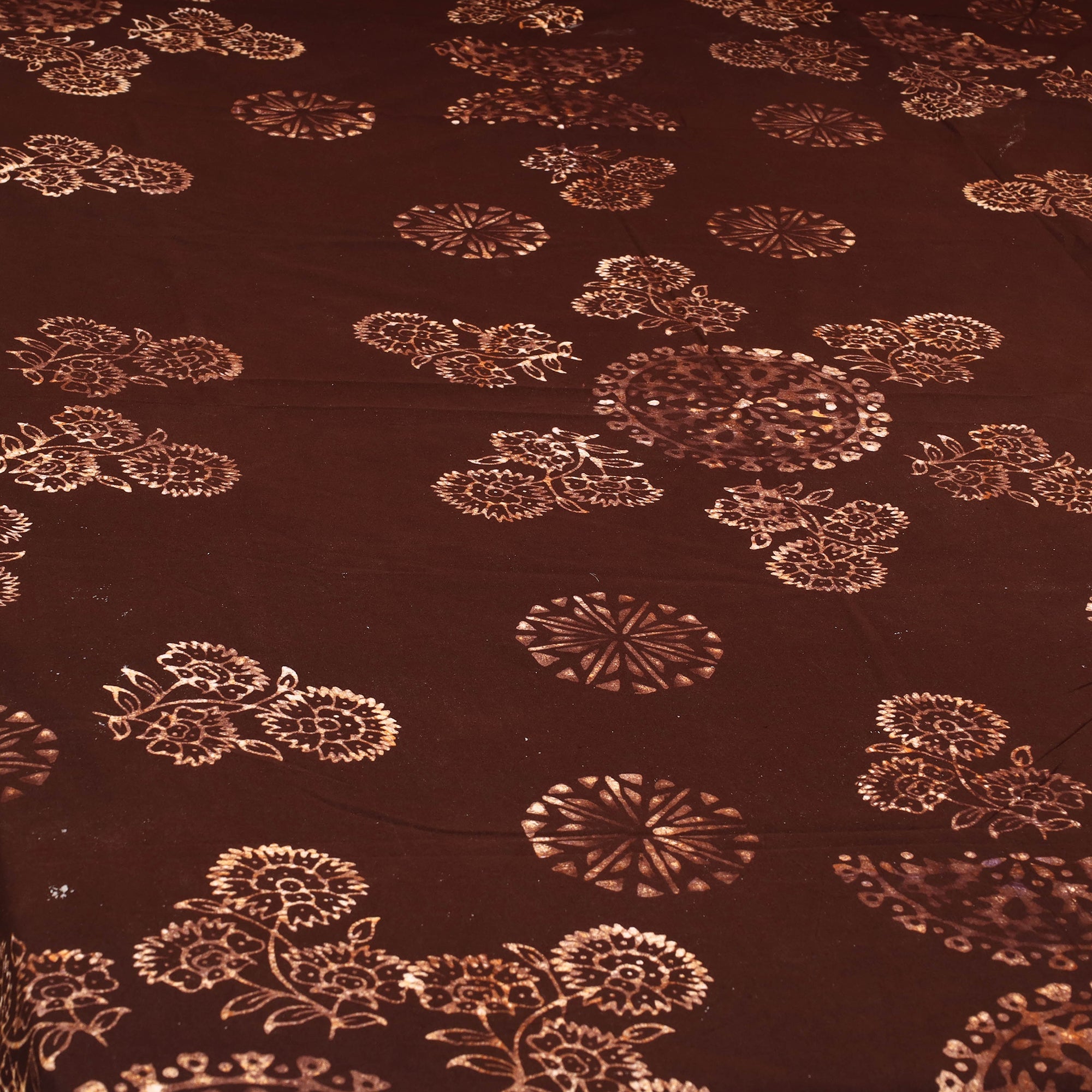 BATIK BY MD. SHARIFF Brown - Cotton Hand Batik Print Single Bedsheet (91 x 57 ) 15 - view 2