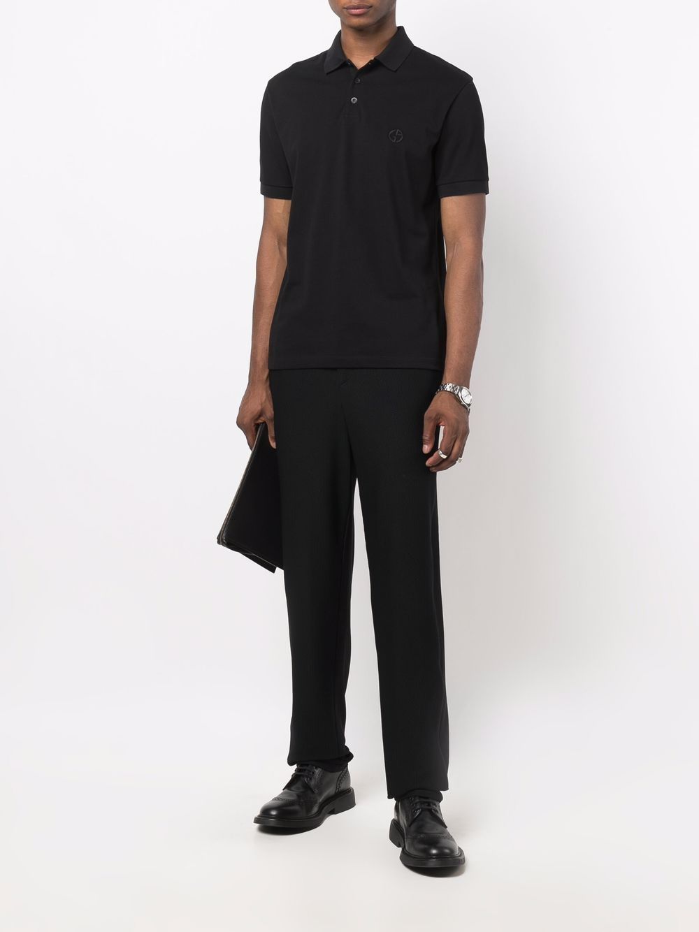 Giorgio Armani Piqeut cotton polo shirt – Cotton 97% Elastane 3% - view 4