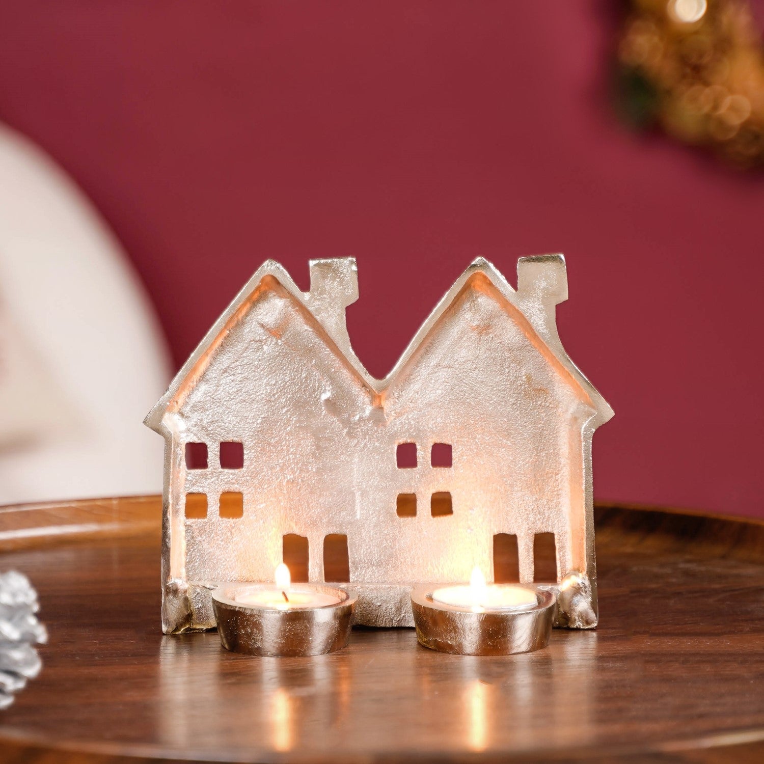 Nestasia Row Houses Tea Light Candle Holder - view 3