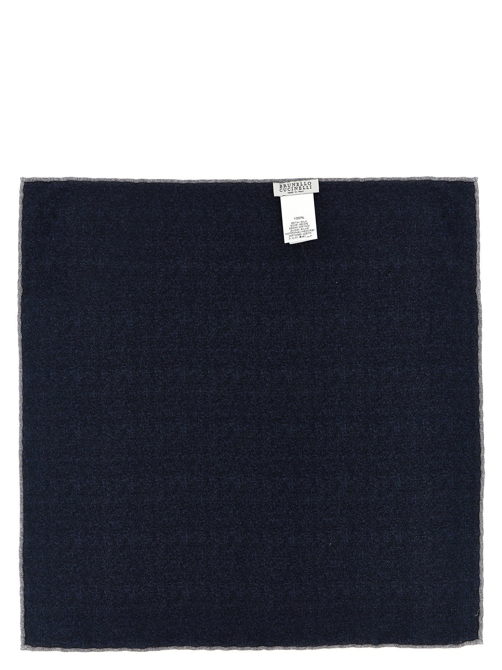 Brunello Cucinelli Double-face Pocket Clutch – 100% silk - view 2