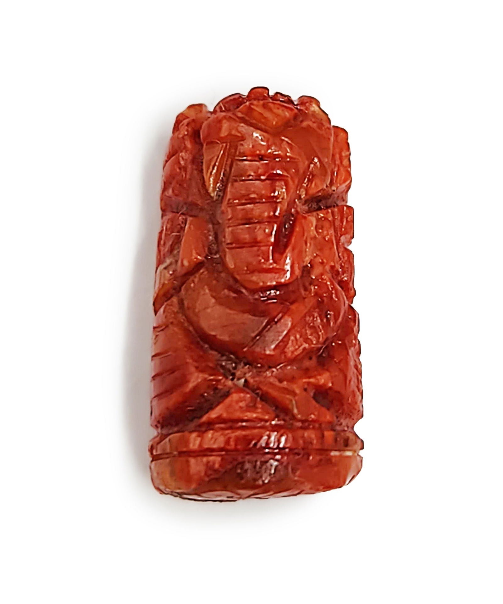 Gemsmantra Red coral Ganesha - view 2