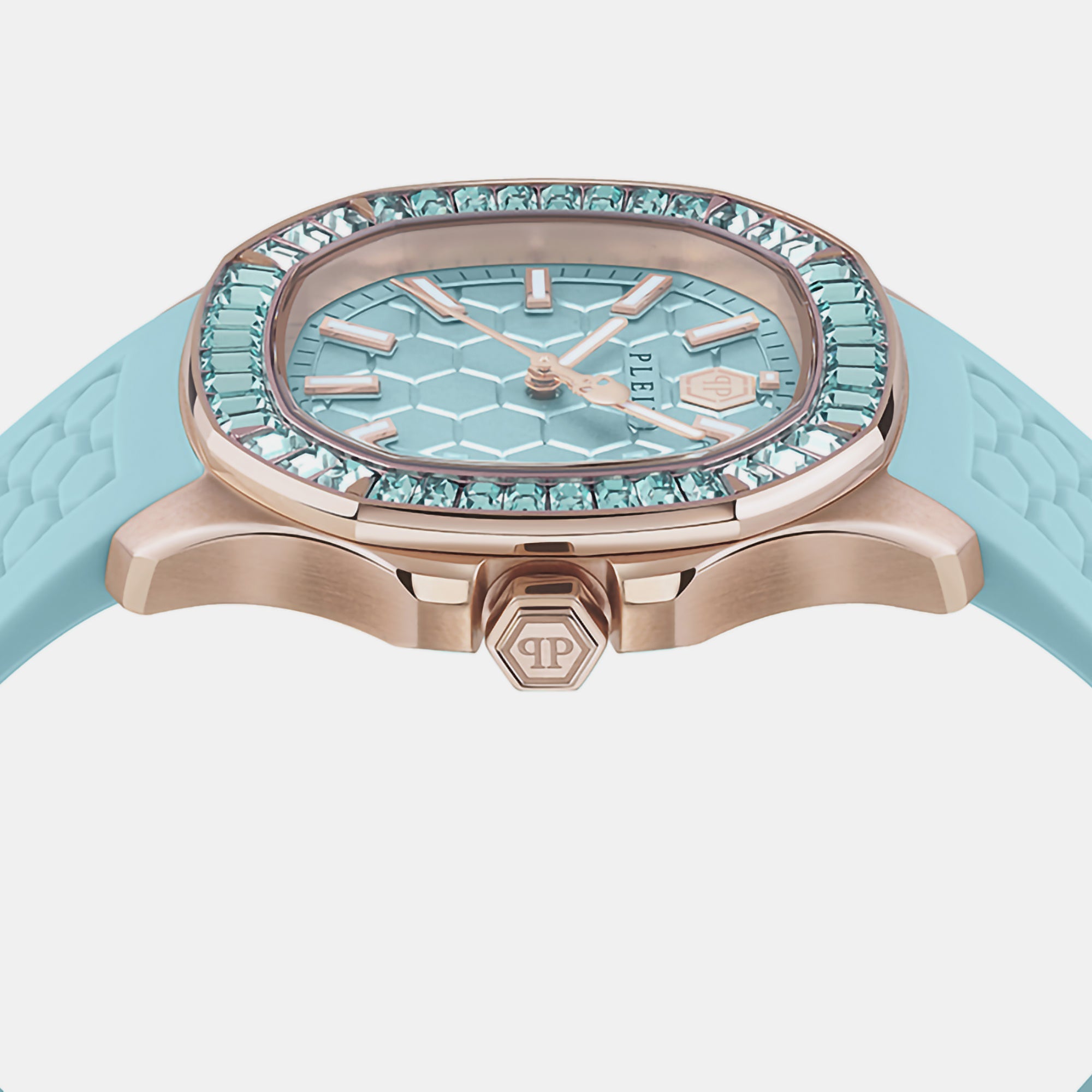 Philipp Plein High-Iconic Women Quartz Blue Dial Analog Silicone Watch PWTAA0323 - view 2