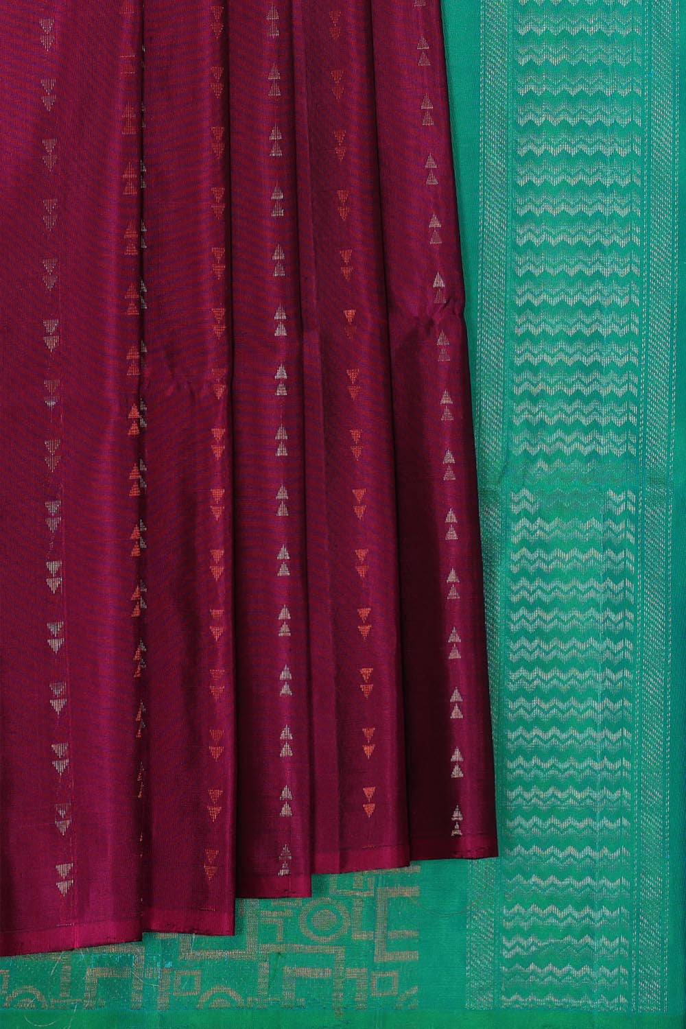 Kalanjali Gorgeous Soft-Silk Deep-Wine Violet Saree