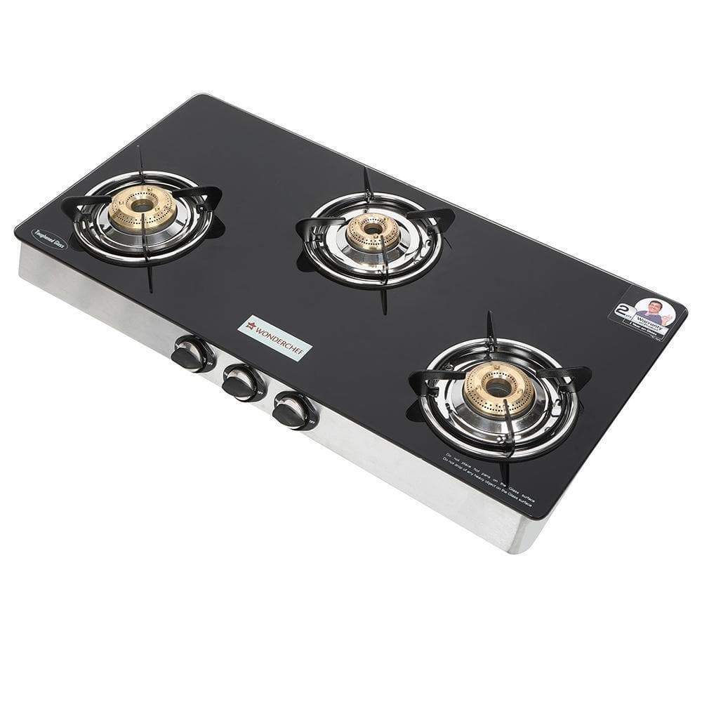 Wonderchef Zest 3 Burner Glass Cooktop - view 2