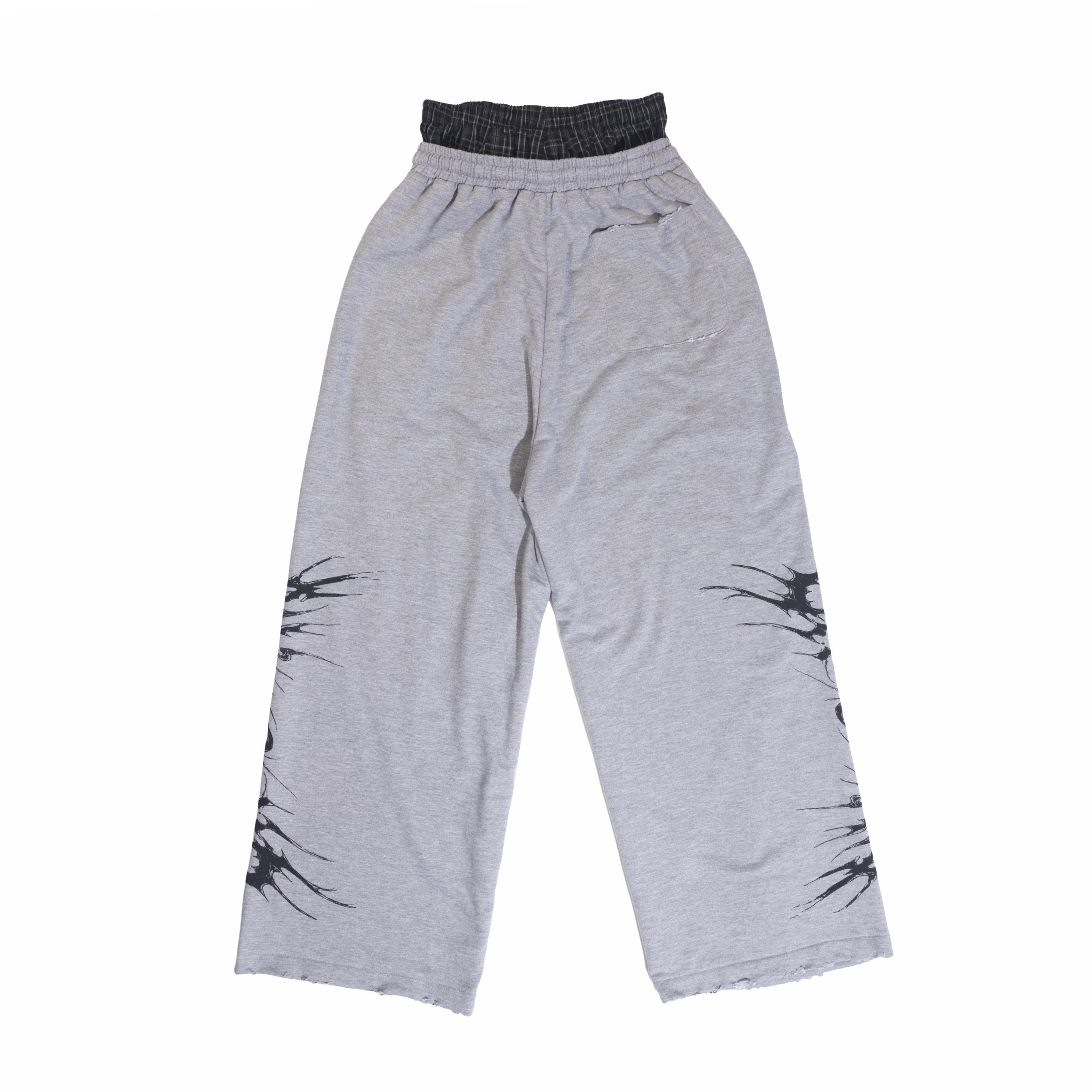 Unreborn Project Boxer Sweatpants - Grey Melange - view 2