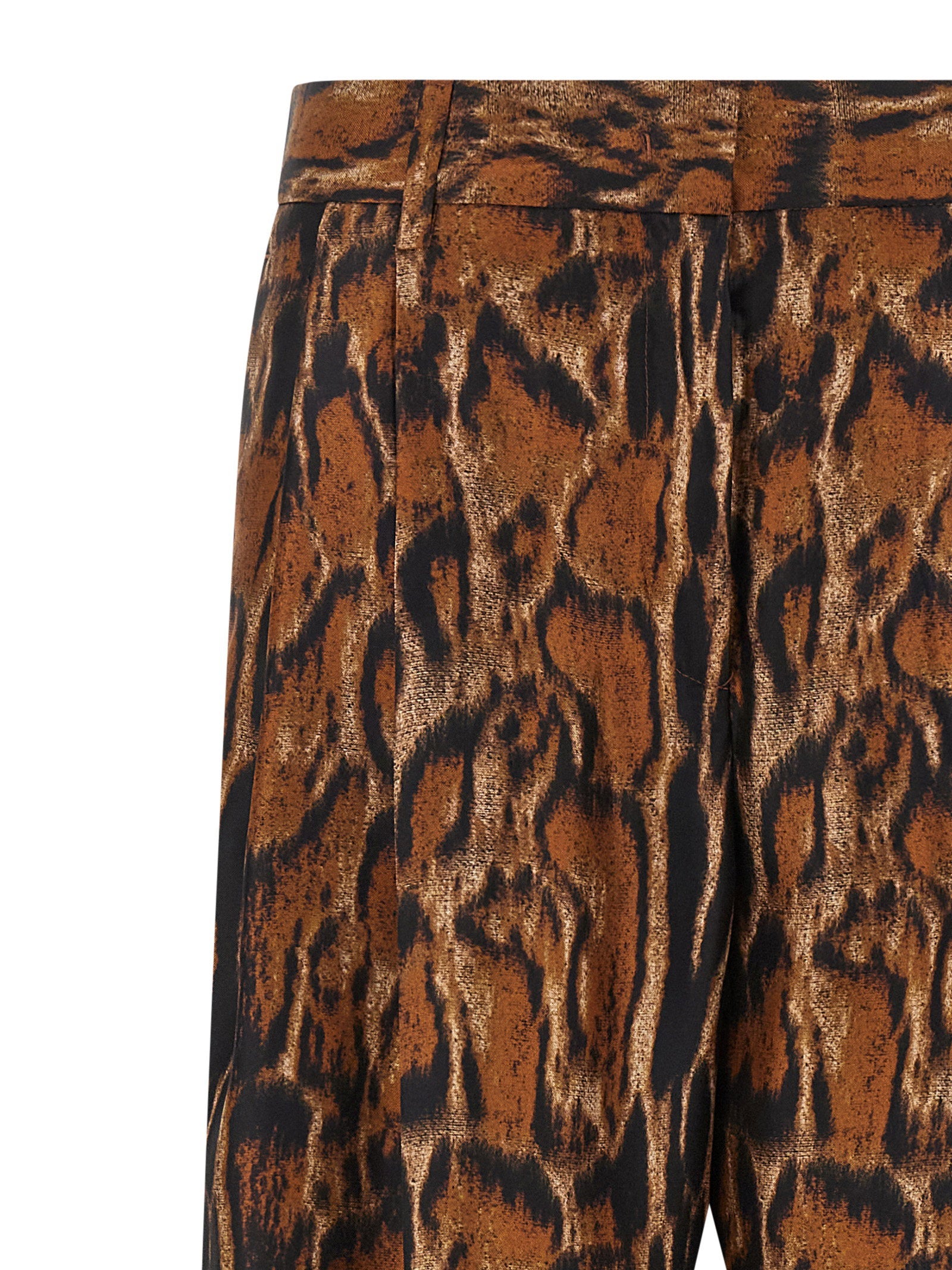 Alberto Biani Lynx Print Pants – 100% silk - view 3