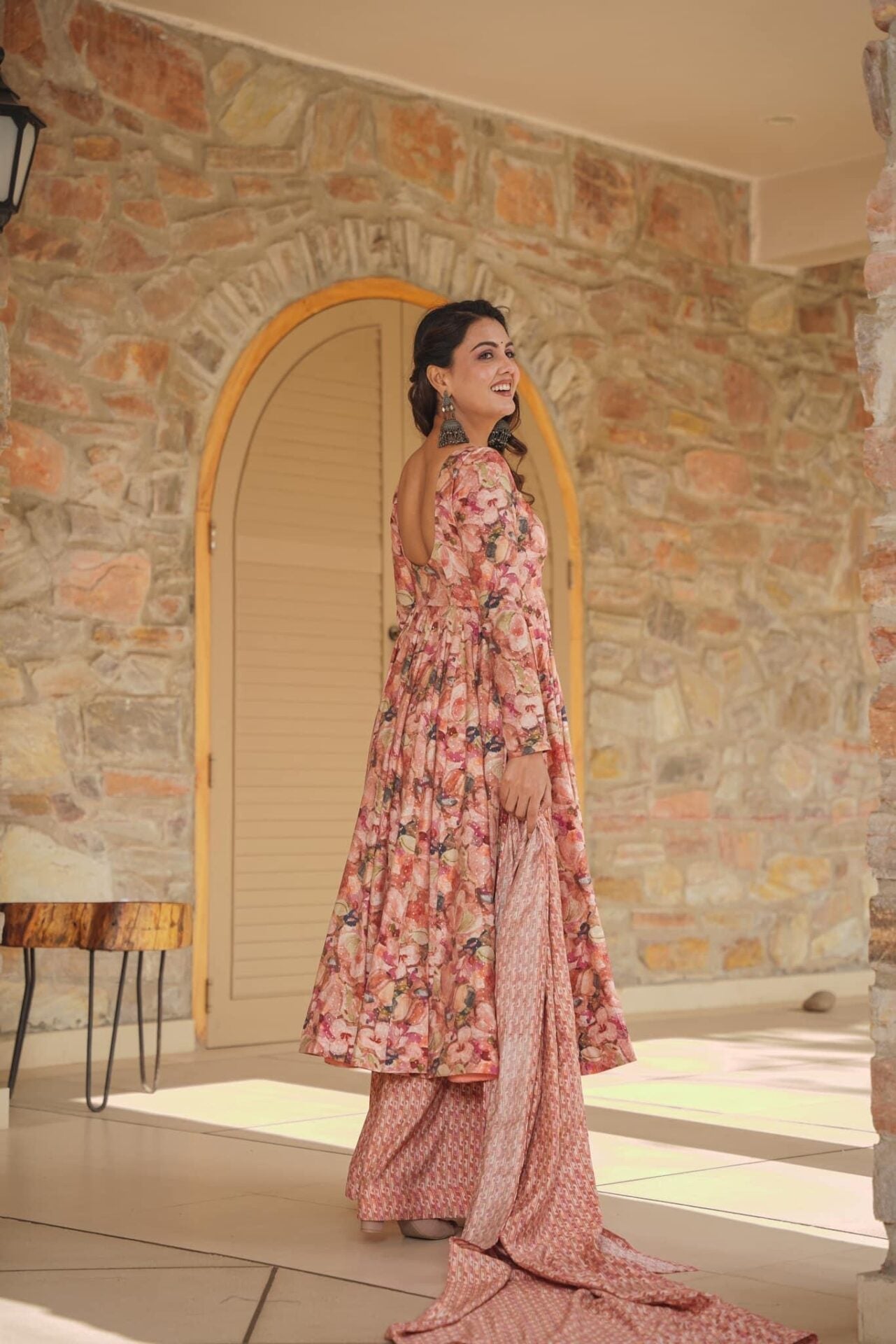 Idaho-o Stormi muslin kurta-palazzo set - view 5
