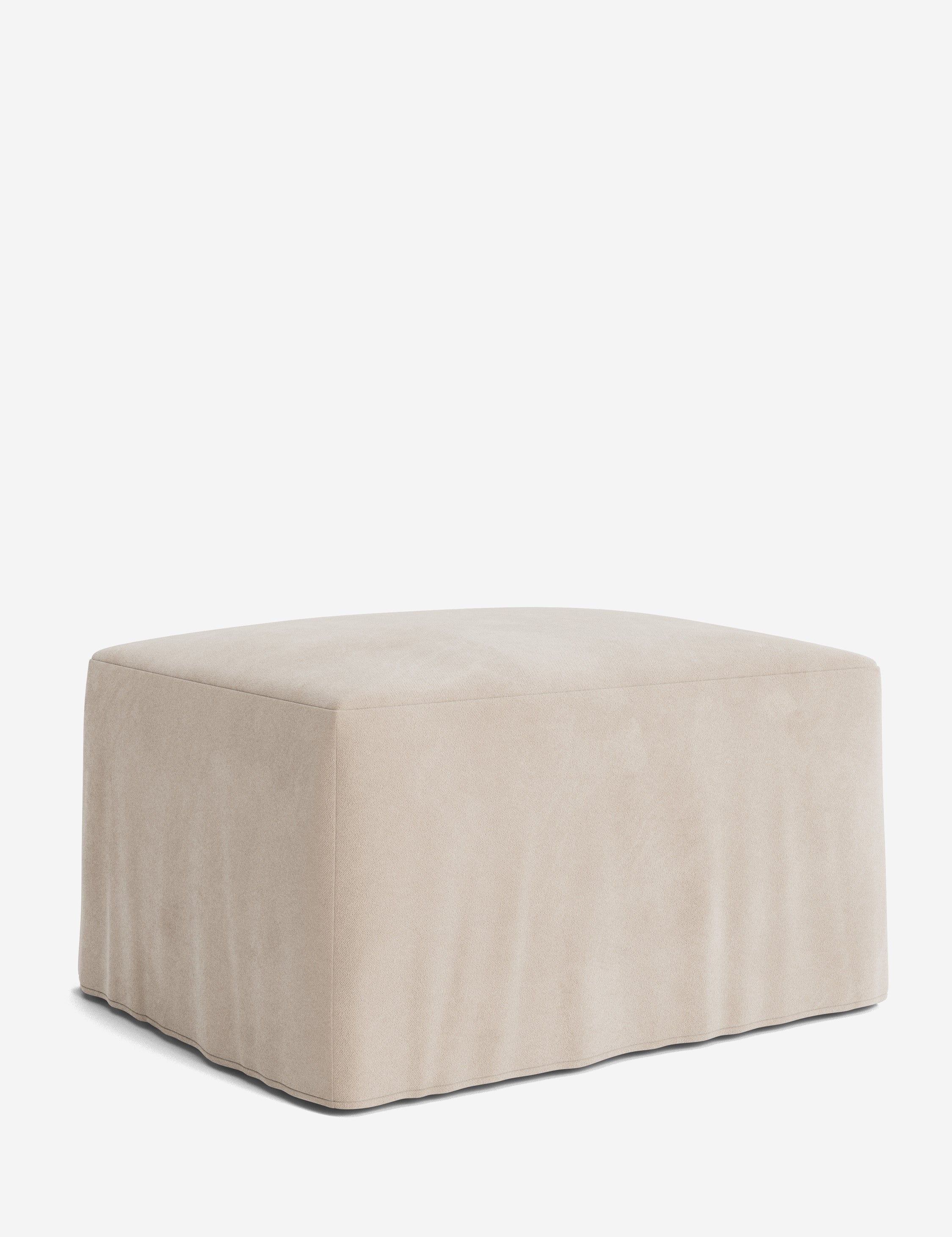 Lulu and Georgia Portola Slipcover Ottoman - view 178