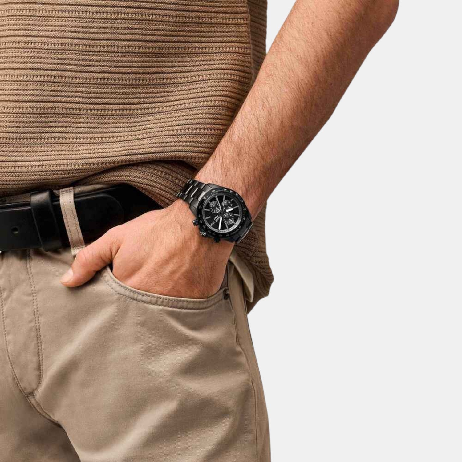 Fossil Autocross Men Quartz Black Dial Chronograph Stainless Steel Watch FS6125 - view 5