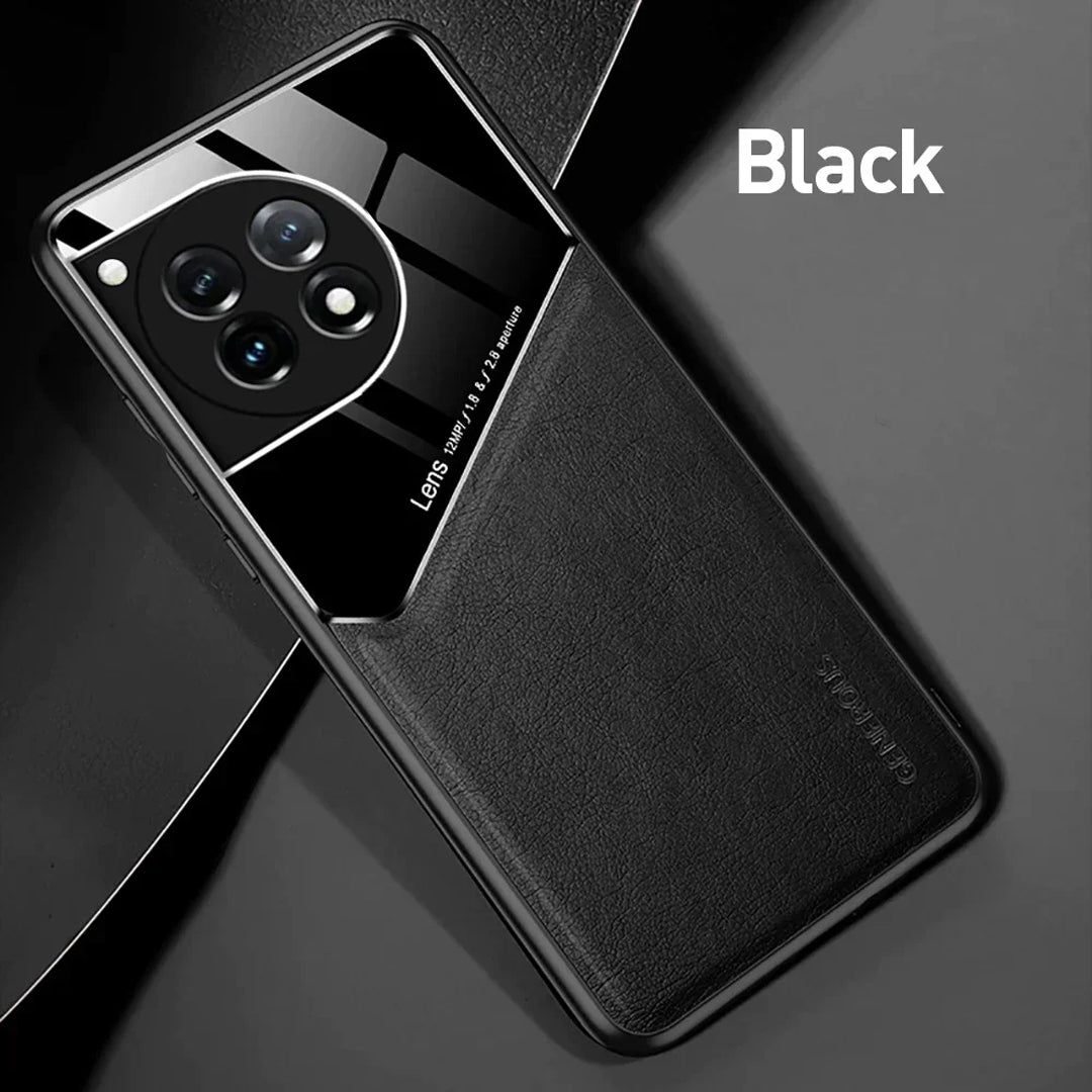 OnePlus 11R Vintage Leather Magnetic Holder Case - view 4