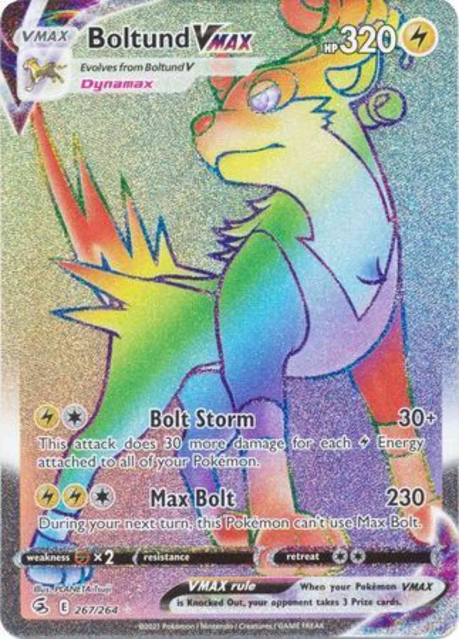 Rare secret swsh8-267 – Pokémon Boltund VMAX - 267/264 - Rare Secret [SWSH8-267] [Secret]