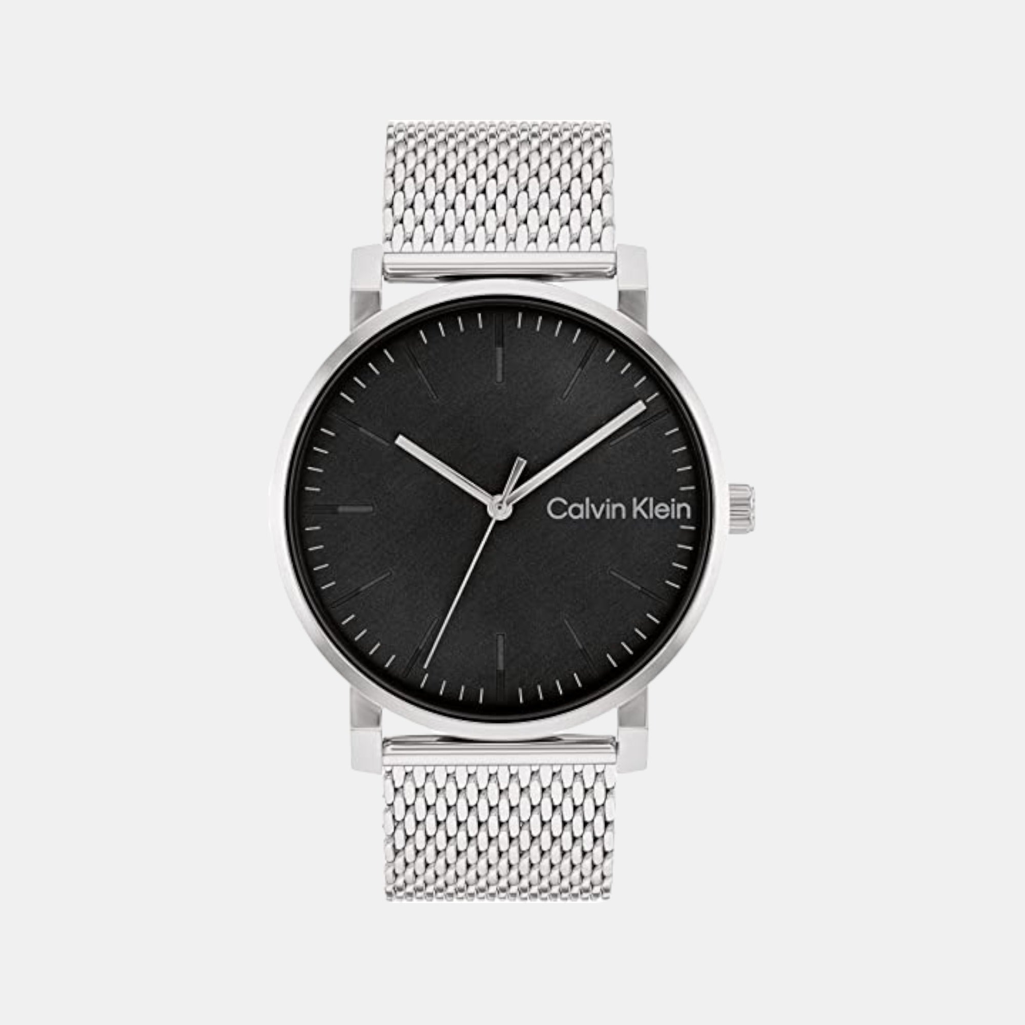 Calvin Klein Ck Slate Men Quartz Black Dial Analog Stainless Steel Watch 25200260