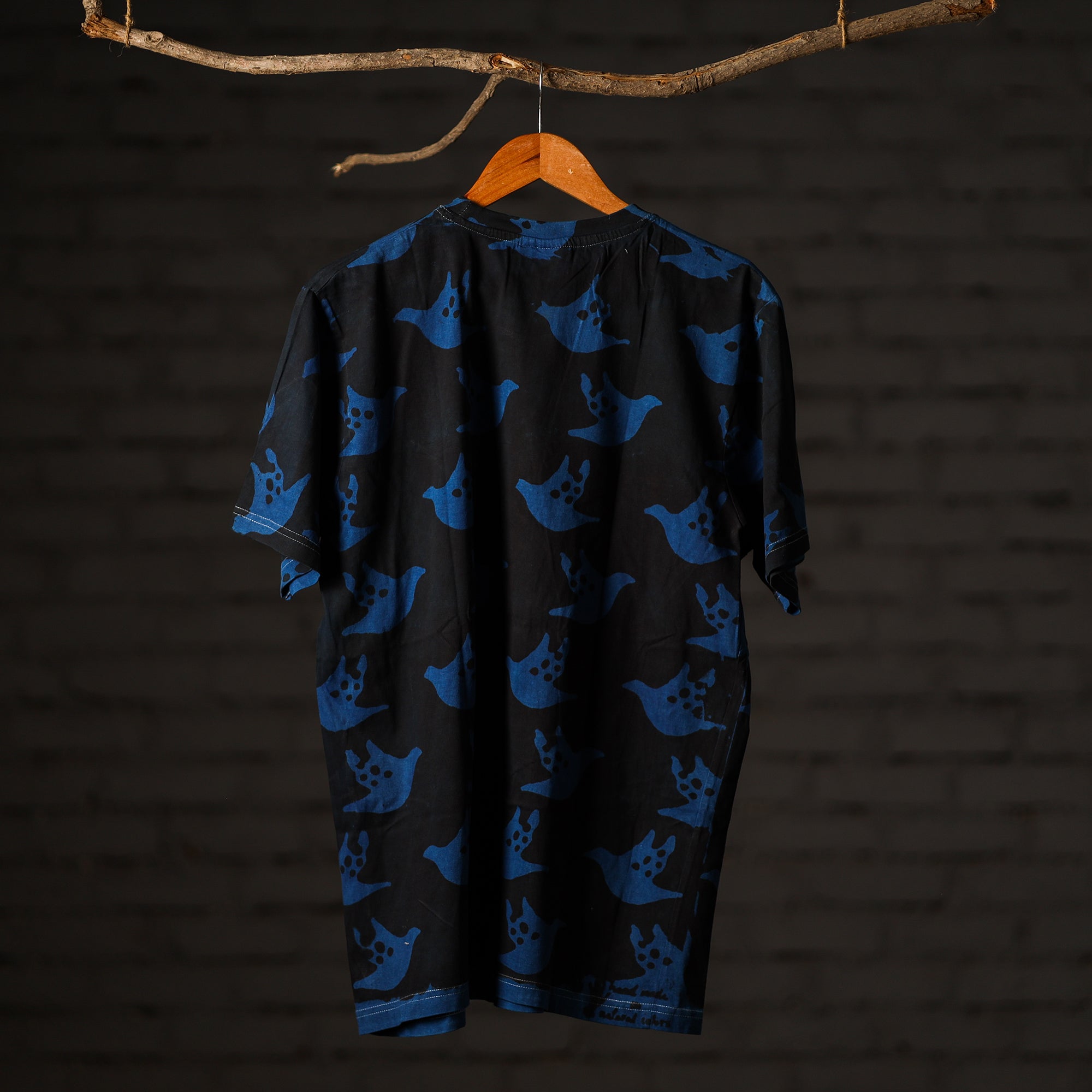 BINDAAS UNLIMITED Black - Bindaas Block Art Printed Cotton Round Neck T-shirt - view 4