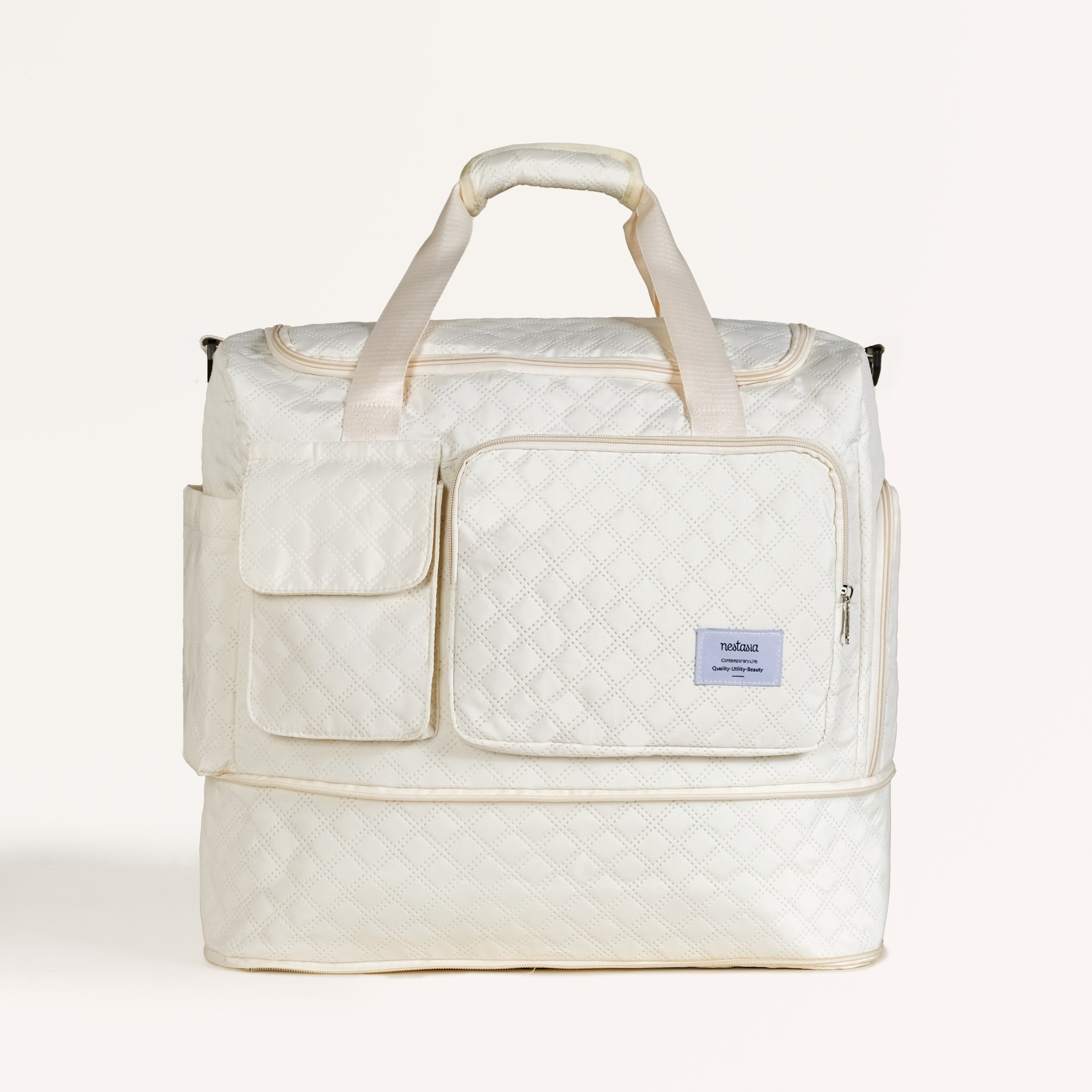 Nestasia Off-White Dova Adjustable Gym Duffle Bag - view 2