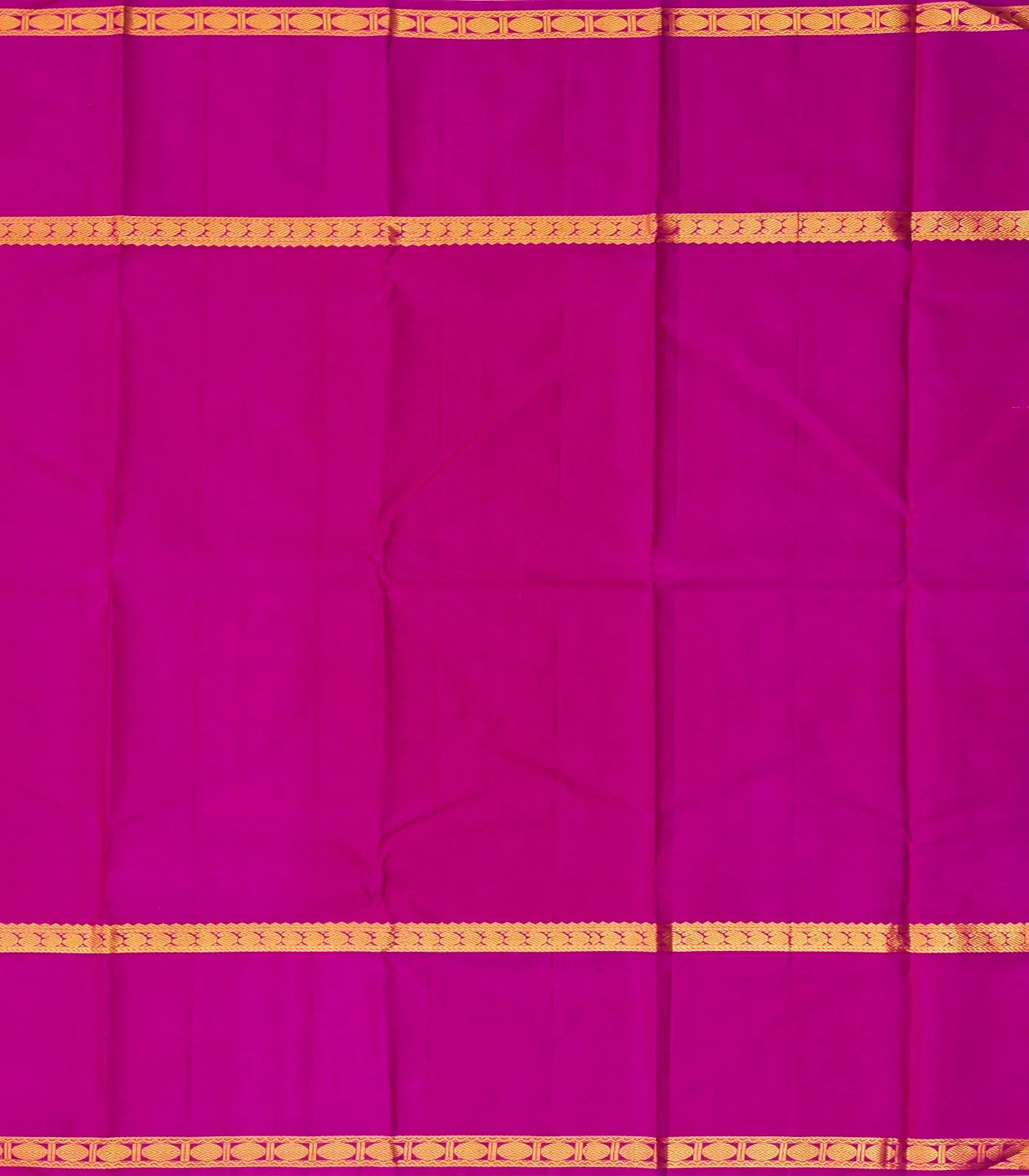 RmKV Purple Handloom Kanchipuram Korvai Silk Saree With Checks - view 4