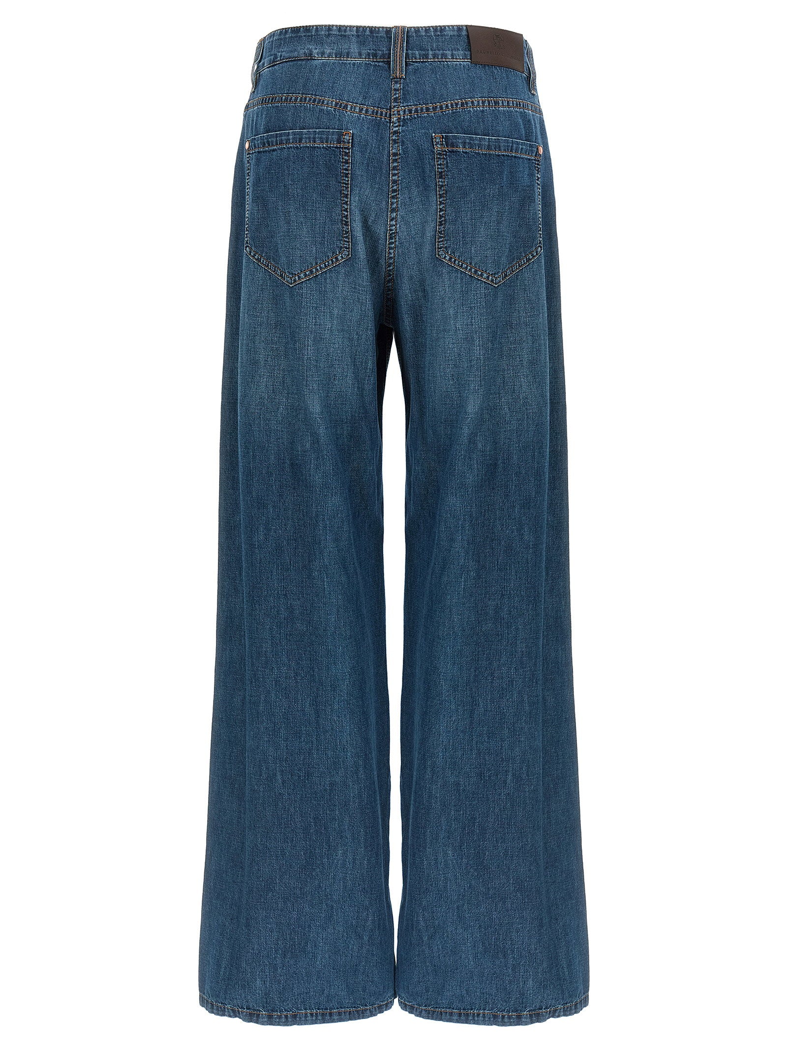 Brunello Cucinelli Wide Leg Jeans – 100% cotton - view 2