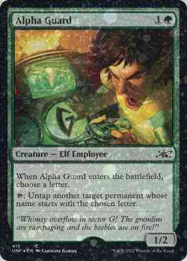 Alpha guard 415 – Magic Alpha Guard [415] [Unfinity] [Galaxy Foil]