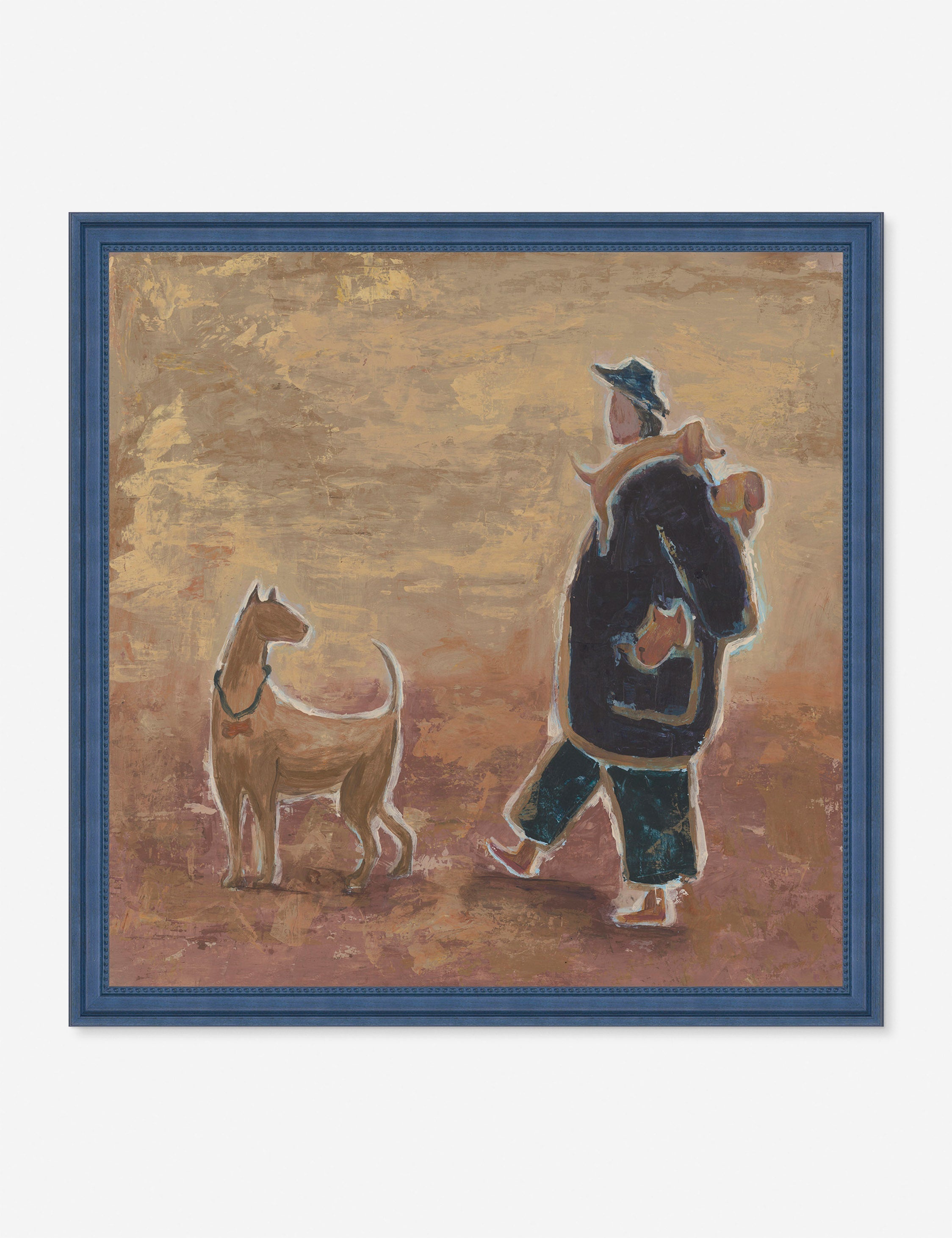 Lulu and Georgia Walking with Dogs Wall Art by Sena Zander - view 2