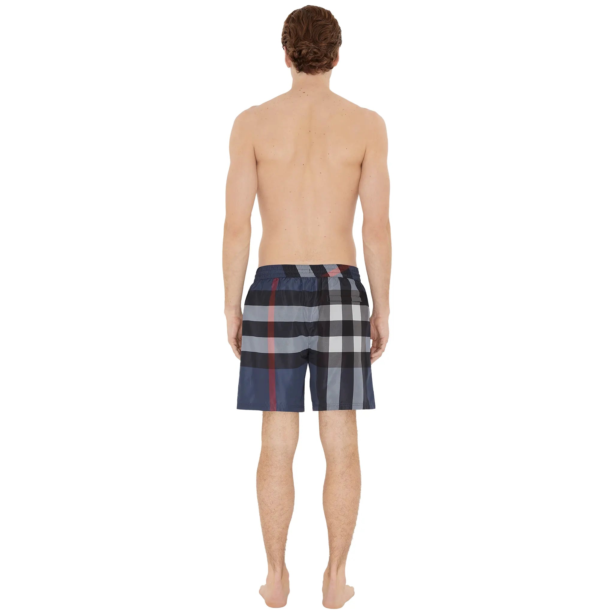 Burberry Check Carbon Blue Swim Shorts - view 2