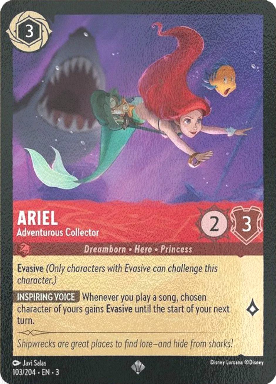 Lorcana Ariel - Adventurous Collector - 103/204 [Into the Inklands] [Cold Foil]