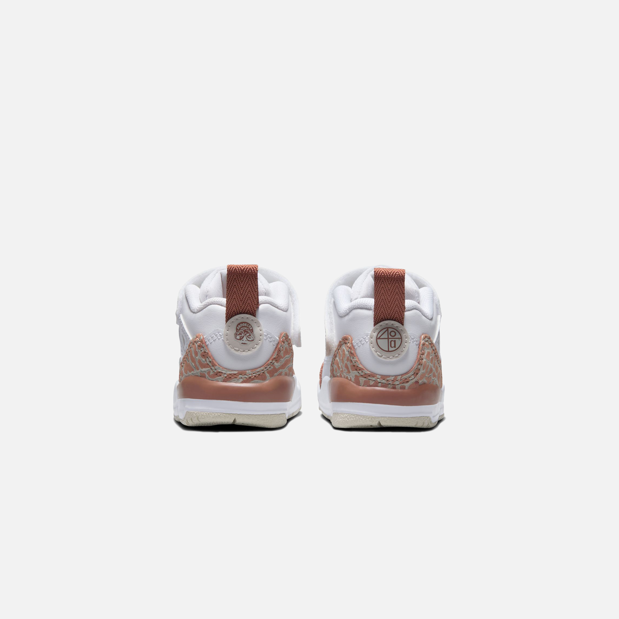 Jordan TD Spizike Low - White / Archaeo Brown / Light Bone / Pink Oxford - view 3