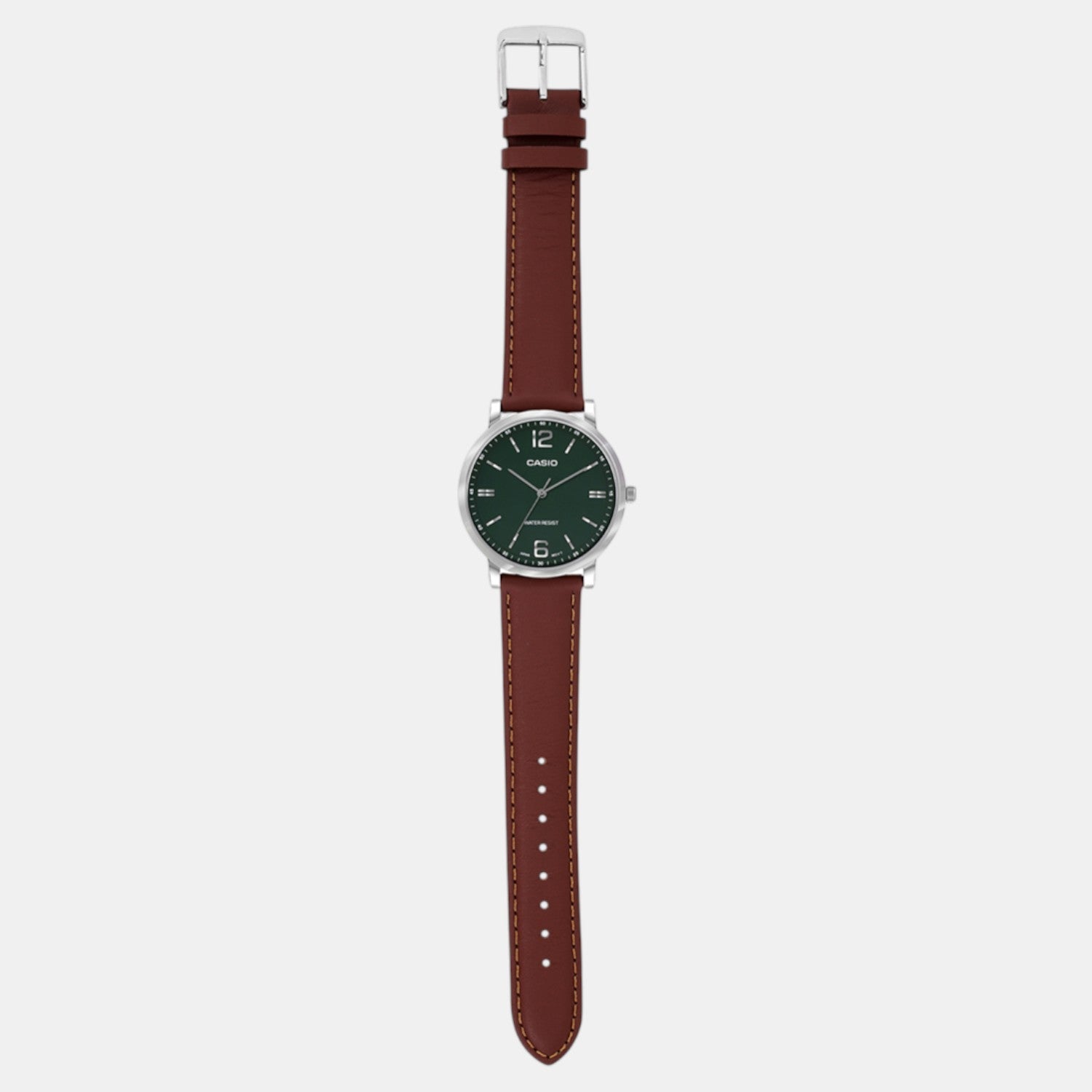 Casio Enticer Men Quartz Green Dial Analog Stainless Steel Watch A2438 - view 5