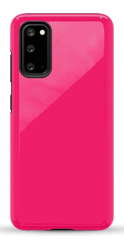 Casetry Think Pink | Solid Neon Pink Samsung Case - view 43